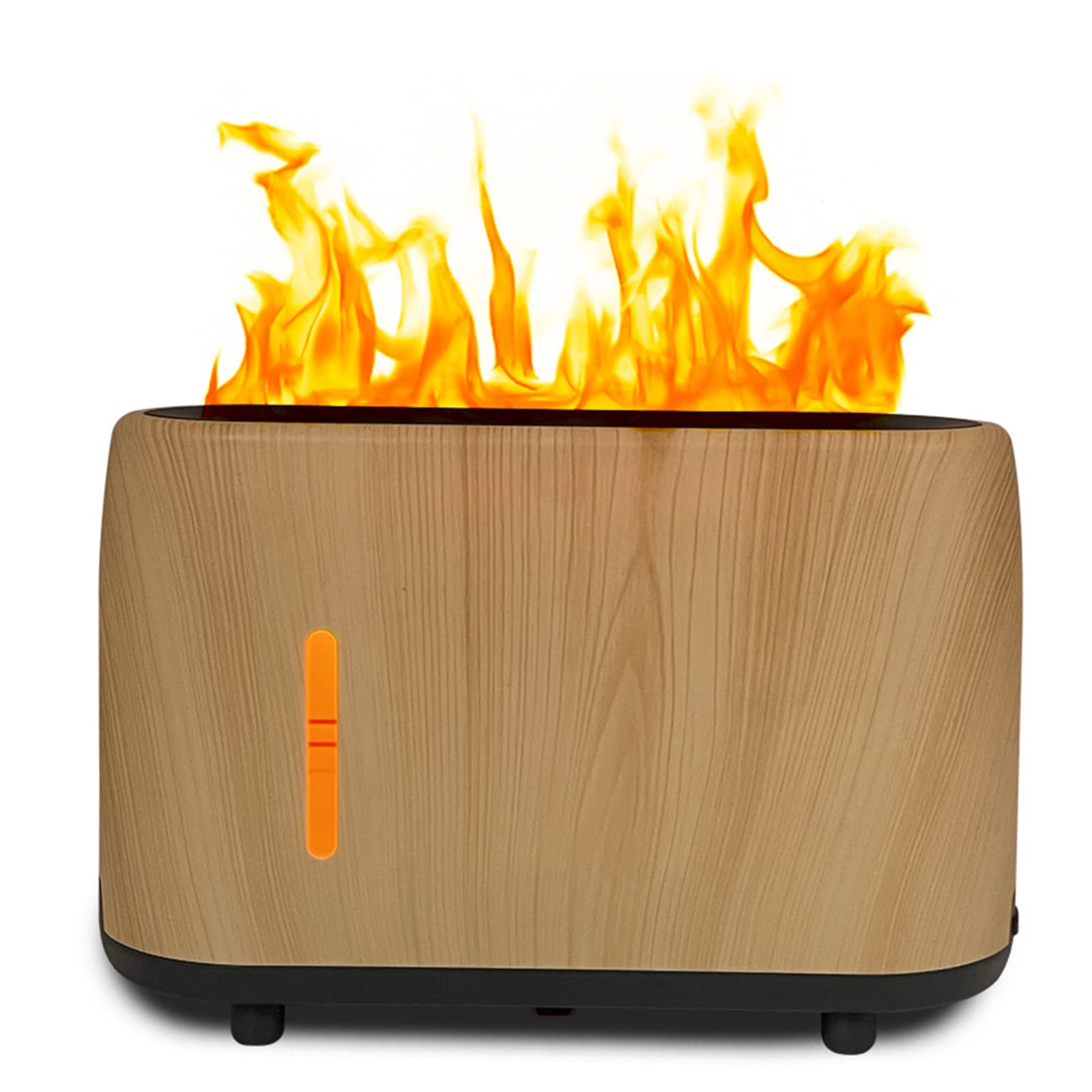 Cool Mist Humidifier with Essential Oil Diffuser & Night Light - Quiet Ultrasonic Humidifier for Bedroom, Baby Nursery, Office & Dry Air Spaces - Wood Grain Design for Aromatherapy & Better Sleep