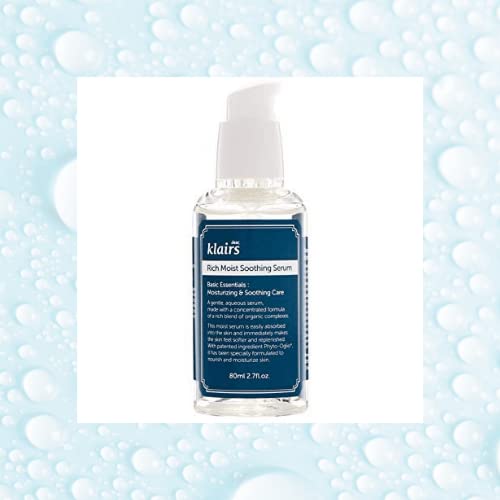 DearKlairs Supple Preparation Unscented Toner 180ml & Rich Moist Soothing Serum 80ml Set - Hydrating Korean Skincare Routine for Dewy Glow | Daily Moisturizing Face Care for Dry & Sensitive Skin | Perfect for Morning & Nighttime Skincare Regimen