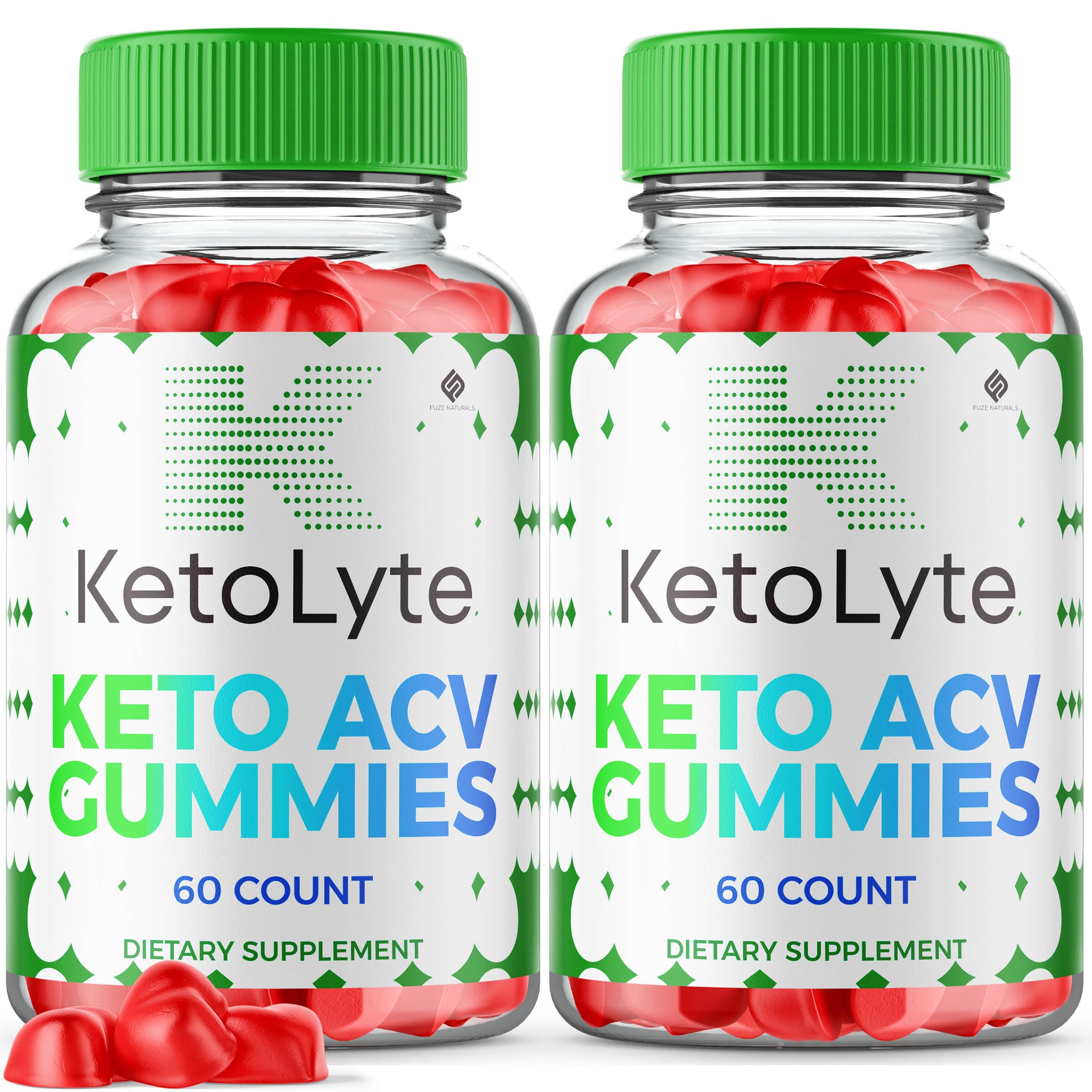 (2 Pack) Ketolyte Keto ACV Gummies 1000mg - Apple Cider Vinegar Keto Supplement with Vitamins for Women & Men - Supports Ketosis & Weight Loss - 120 Gummies for Daily Energy & Wellness Boost