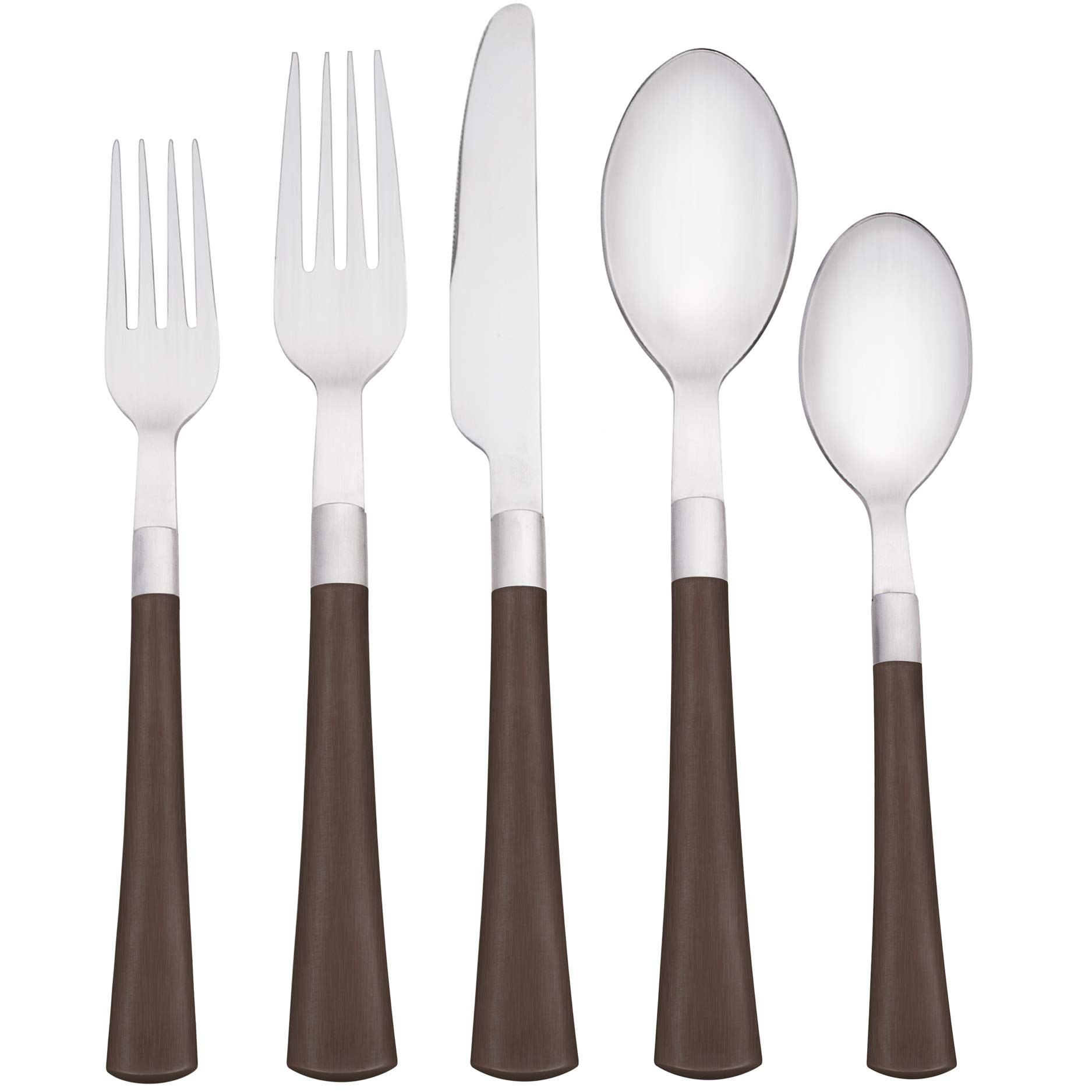 Noritake 5-Piece Brown Dinnerware Set - Elegant Stoneware Plates, Bowls & Mug for Formal Dining, Dinner Parties & Holiday Entertaining