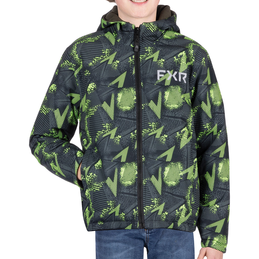FXR Ride Reversible Jacket for Youth - Waterproof Snowmobile Jacket for Boys & Girls - Ideal for Snowboarding, Skiing & Winter Sports