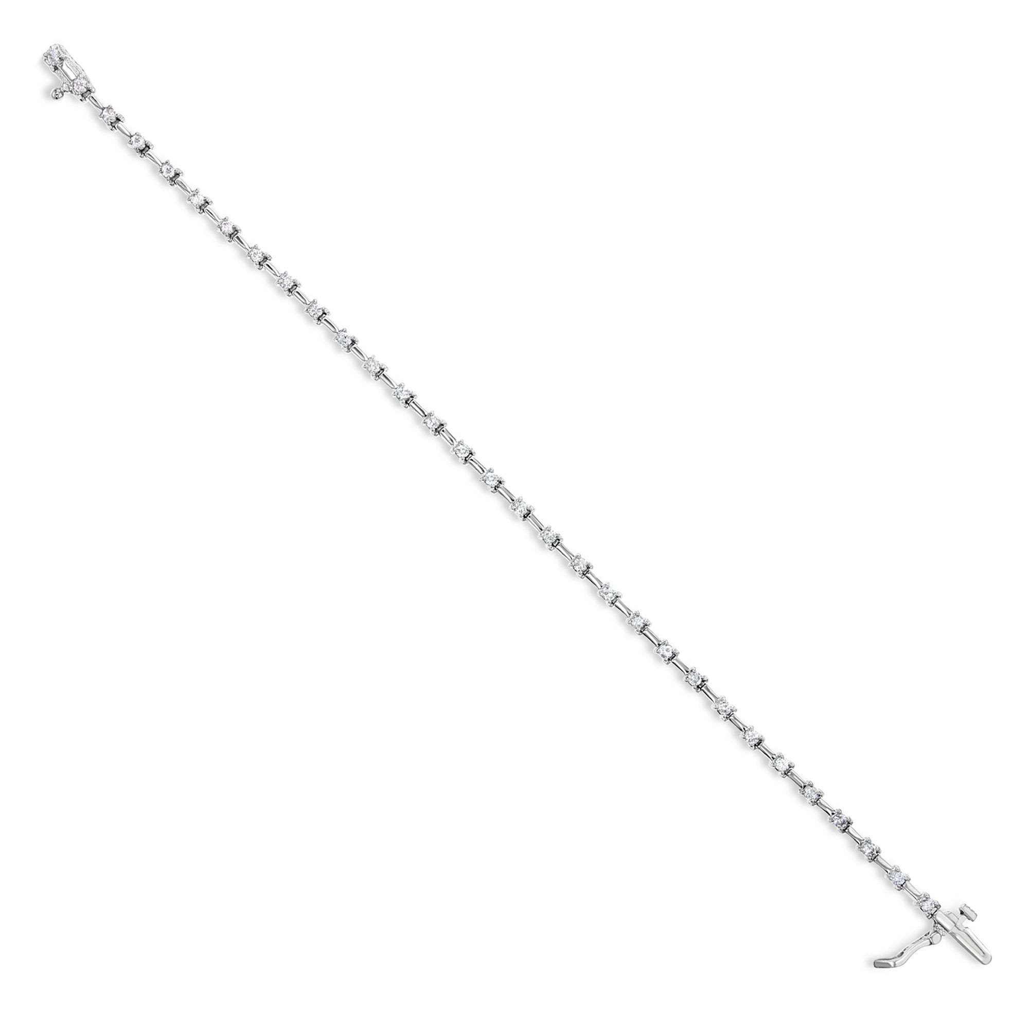 1 Carat Diamond Tennis Bracelet 14k White Gold - Elegant & Durable Jewelry for Women, Perfect for Weddings, Anniversaries & Special Occasions
