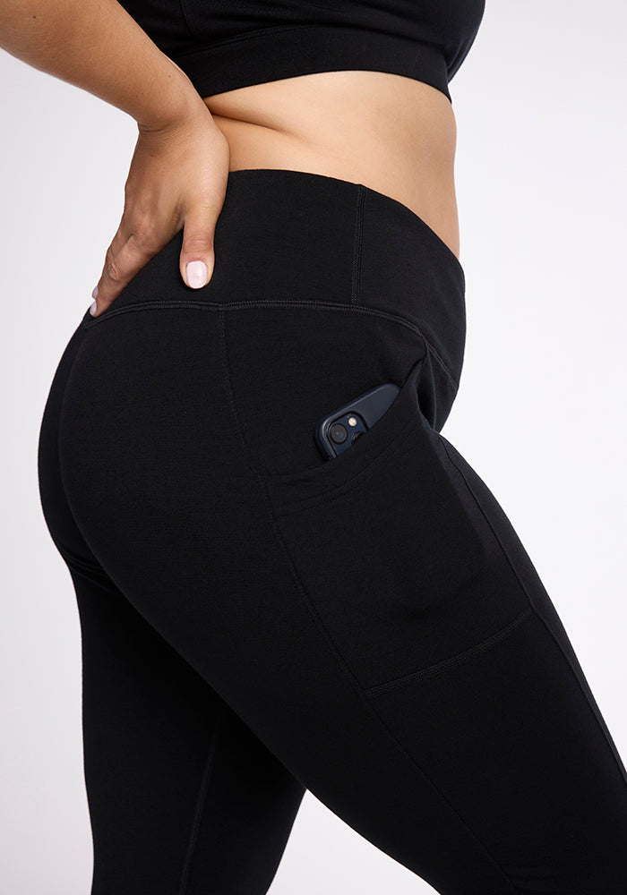 Frost Duralite? Leggings for Women - High Waist Yoga Pants, Thermal Winter Tights, Black - Perfect for Yoga, Running, Gym & Cold Weather Activities