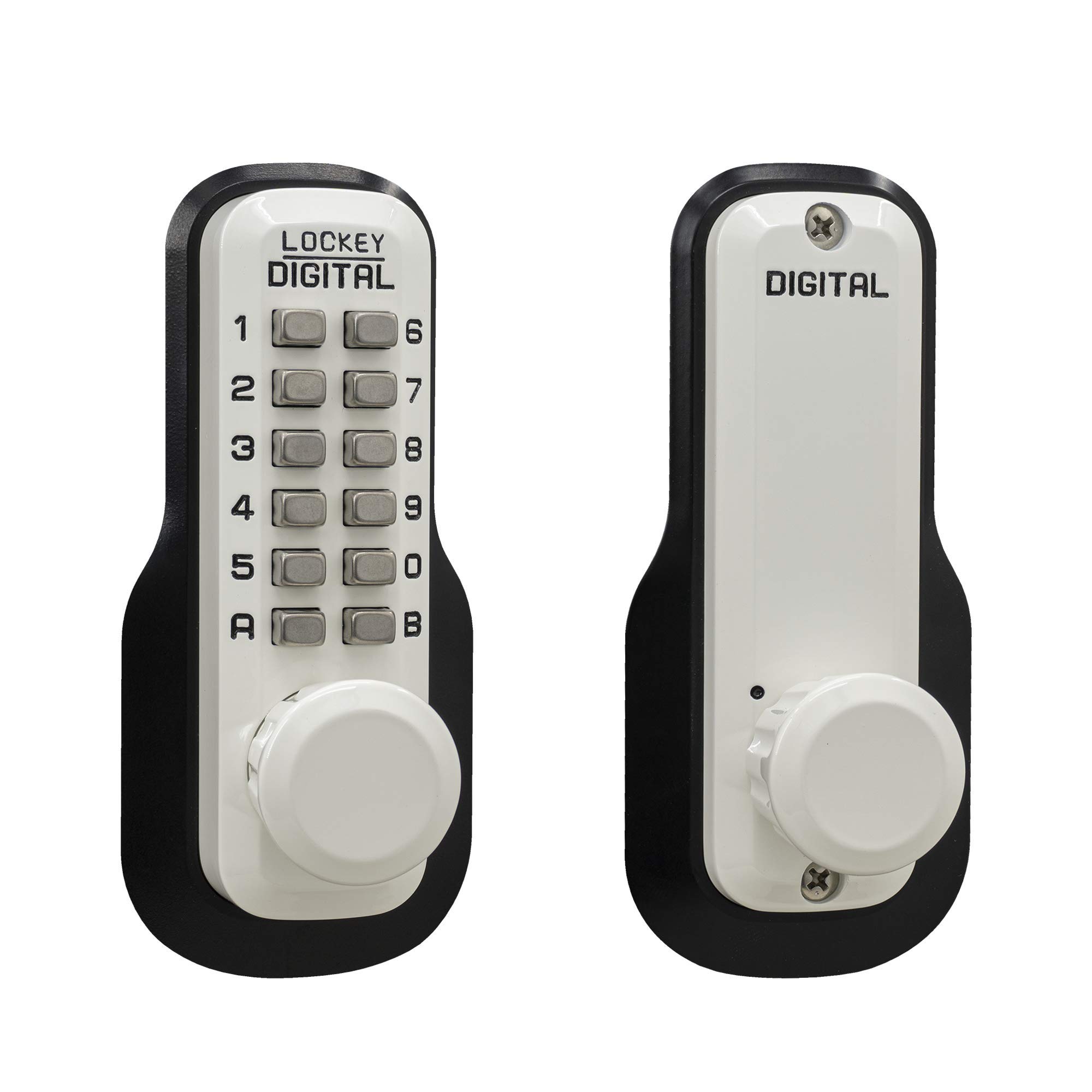 M230WH Keyless Entry Deadbolt - Secure Mechanical Spring Latch for Home & Office Doors | Ideal for Front Door, Back Door, and Apartment Security