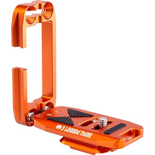 3 Legged Thing Ellie PD Short Universal L Bracket - Compatible with Peak Design Capture - Copper/Orange Finish - Perfect for DSLR & Mirrorless Camera Mounting & Tripod Use