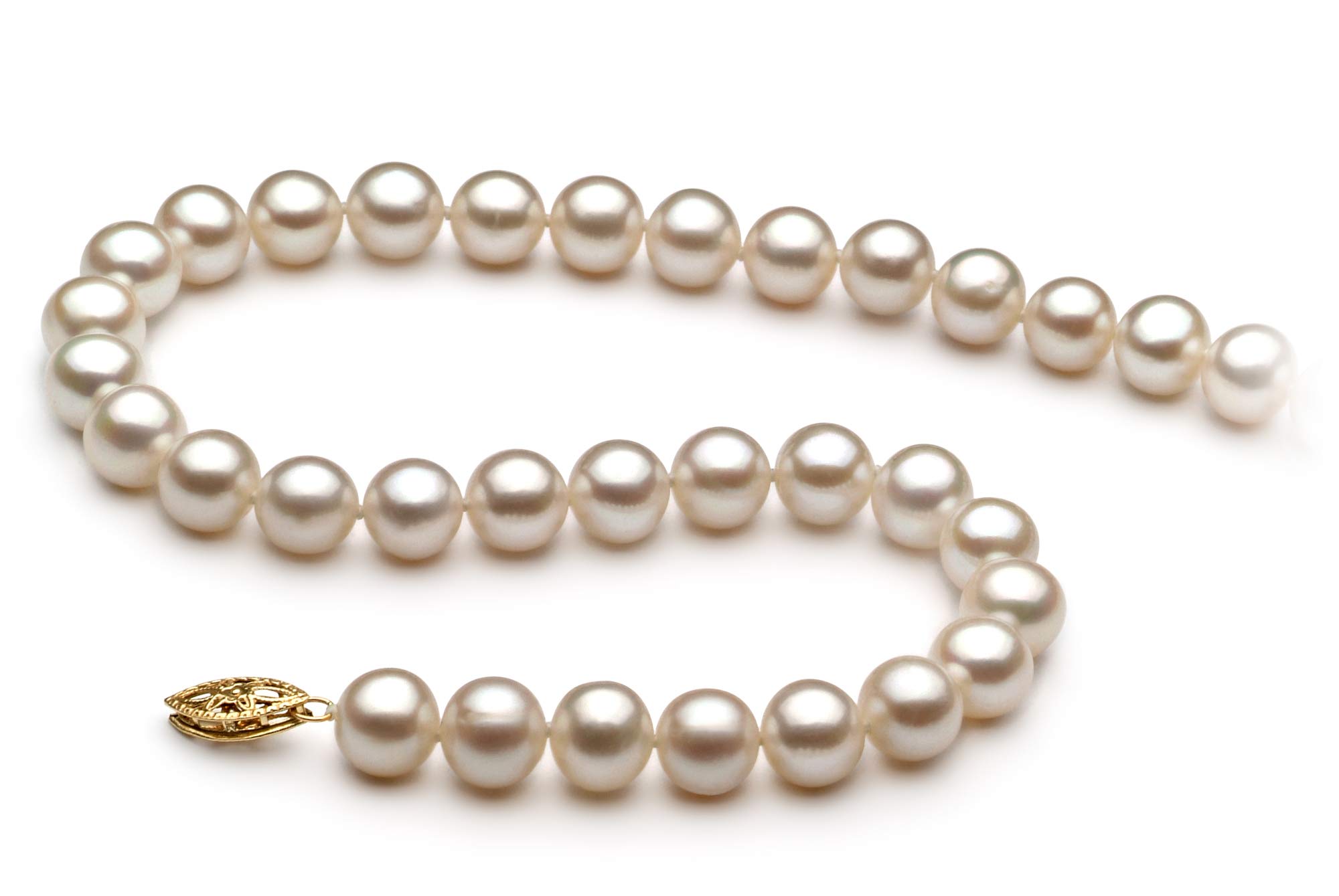 6.5-7.5mm AA Quality White Freshwater Cultured Pearl Necklace for Women - Elegant Jewelry Gift for Wedding, Anniversary & Special Occasions