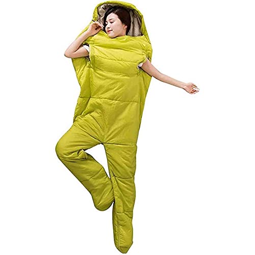 Humanoid Sleeping Bag for Adults - 4 Season Ultralight Warm Cotton Camping Sleeping Bag with Separated Legs - Perfect for Outdoor Adventures, Hiking, Backpacking & Cold Weather Camping