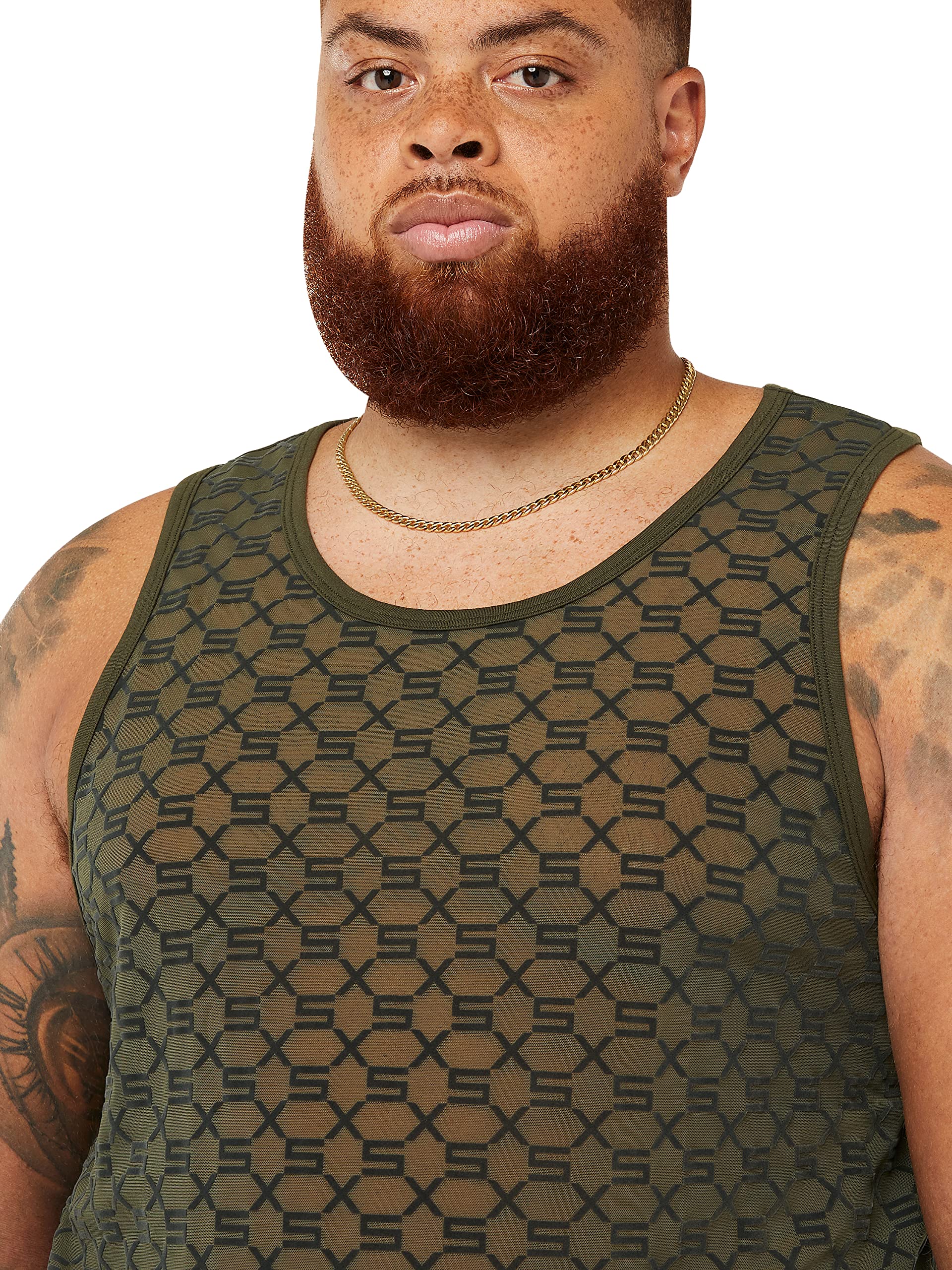 Savage X Men's Sheer Sleep Tank Top - Breathable Comfortable Nightwear for Lounge & Sleep - Perfect for Home Relaxation, Vacation & Bedtime Comfort