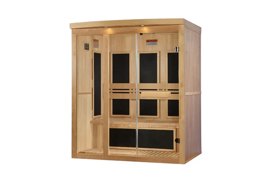 Premium 6-Person Near Zero EMF Far Infrared Sauna for Home Spa & Detox - Perfect for Relaxation, Pain Relief & Wellness Therapy