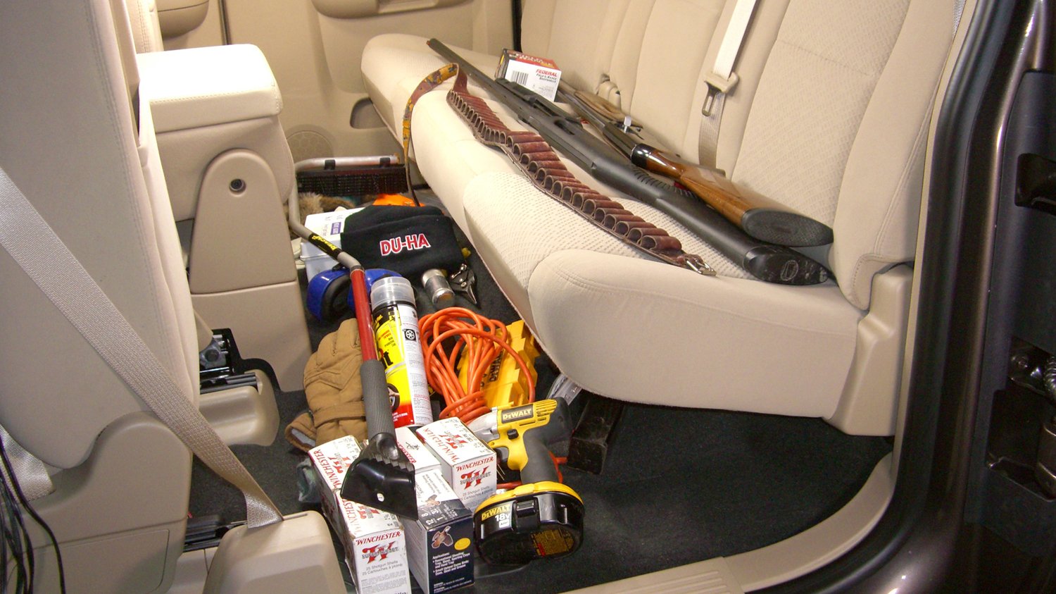 Du Ha 10045 Under-Seat Storage Organizer - Car Truck SUV Vehicle Seat Storage Box - Perfect for Road Trips, Camping & Daily Commute