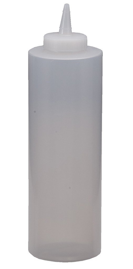 24 Oz. Clear Plastic Squeeze Bottles - Pack of 6 | Leak-Proof Condiment Dispensers for Kitchen, BBQ, Oil, Sauces & DIY Crafts