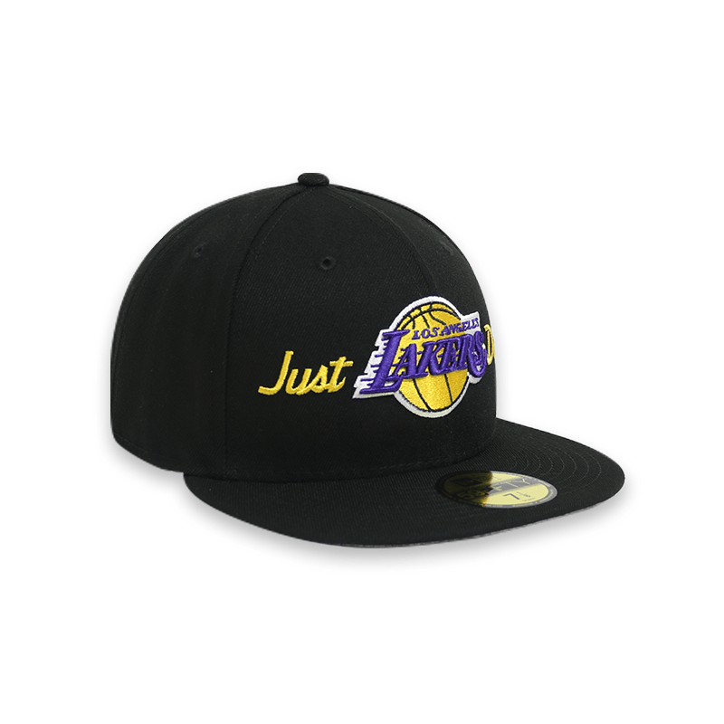 JD NBA 5950 09882 LOSLAK BLK - Official NBA Licensed Snapback Hat for Men, Adjustable Black Baseball Cap for Basketball Fans, Perfect for Games, Streetwear & Sports Events