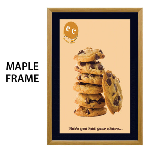 Premium 22x28 Designer Wood Snap Frames for Posters - 3 Wide Matboard Included - Perfect for Home Decor, Office Displays & Art Gallery Exhibitions