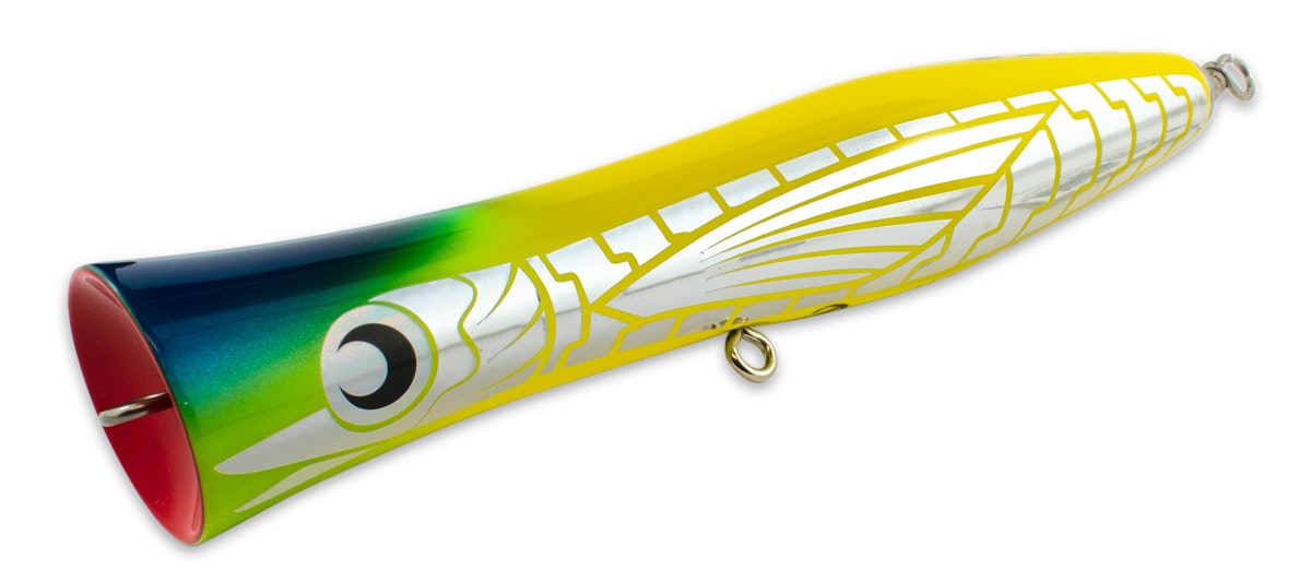 Buku Lures Pop H Fishing Lures - Topwater Popper for Bass, Trout, and Saltwater Fish - Perfect for Freshwater and Saltwater Fishing - Great for Early Morning and Late Evening Fishing Trips