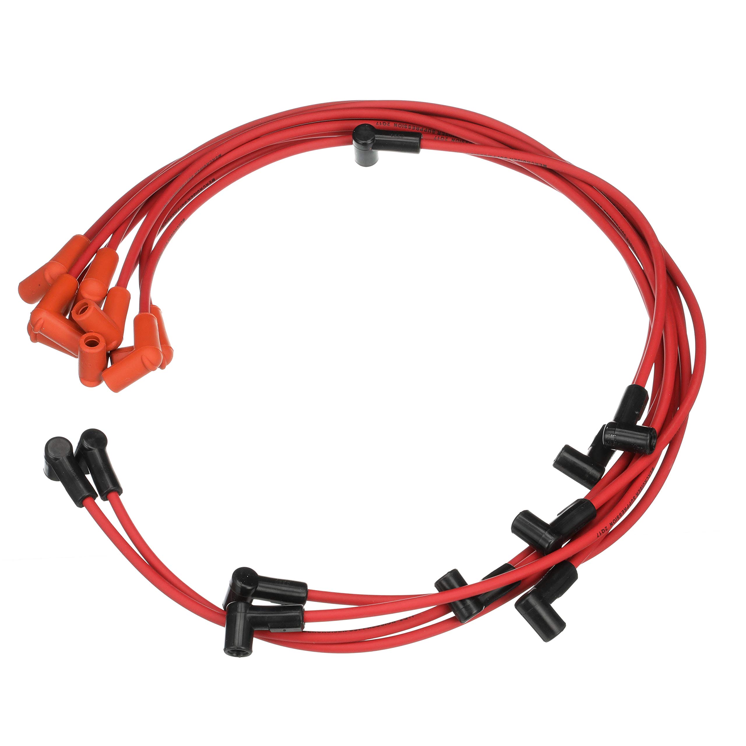 Quicksilver 816608Q71 Red High-Performance Spark Plug Wire Kit - Compatible with Marine & Automotive Engines - Ideal for Boats, Jet Skis, and Performance Cars