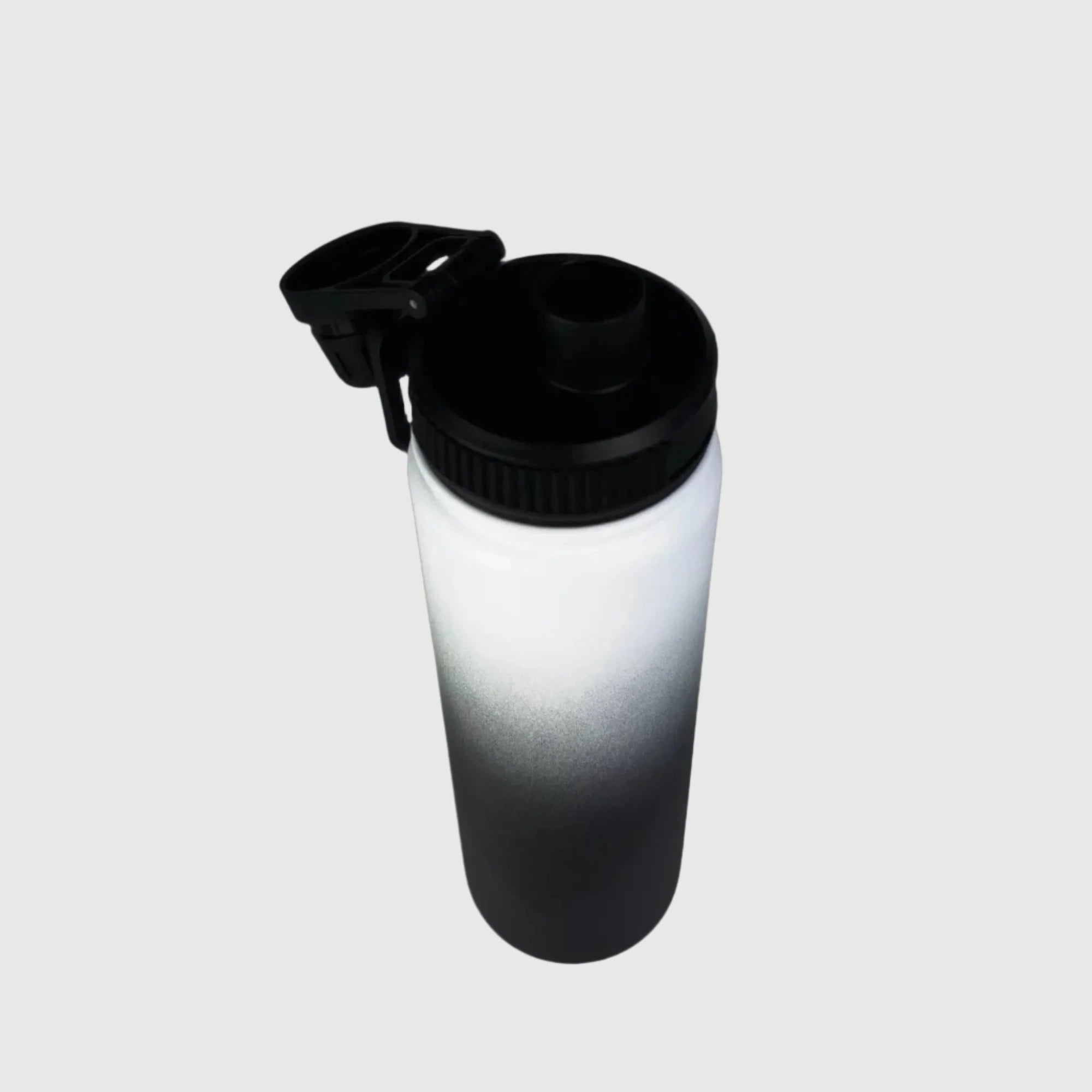 Premium 650ml (22oz) Stainless Steel Insulated Water Bottle - Midnight Black - Keeps Drinks Hot/Cold for 24 Hours - Perfect for Gym, Hiking, Office & Outdoor Activities