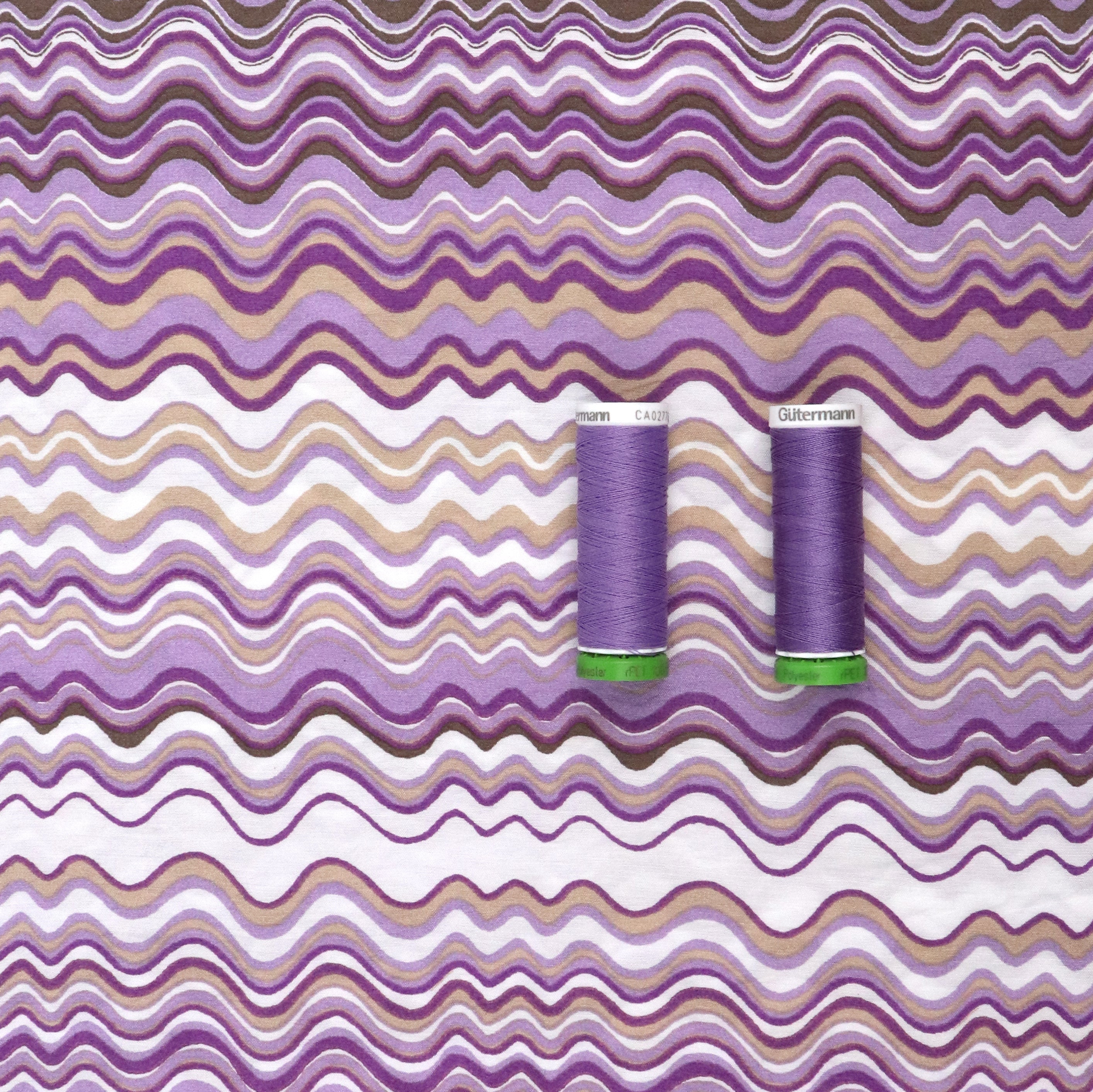 Viscose Blend Crepe Fabric - Soft Wavy Textured Purple Material for Dresses, Blouses & DIY Fashion Projects