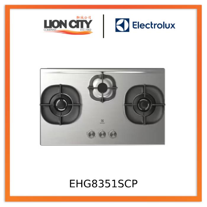Electrolux EHG8351SCP 32-inch Built-in Gas Cooktop with 3 Burners - UltimateTaste 500 Series for Professional Cooking | Perfect for Home Kitchens & Gourmet Chefs