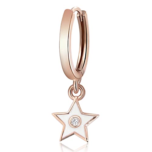 D-Single Earring-Rose Gold