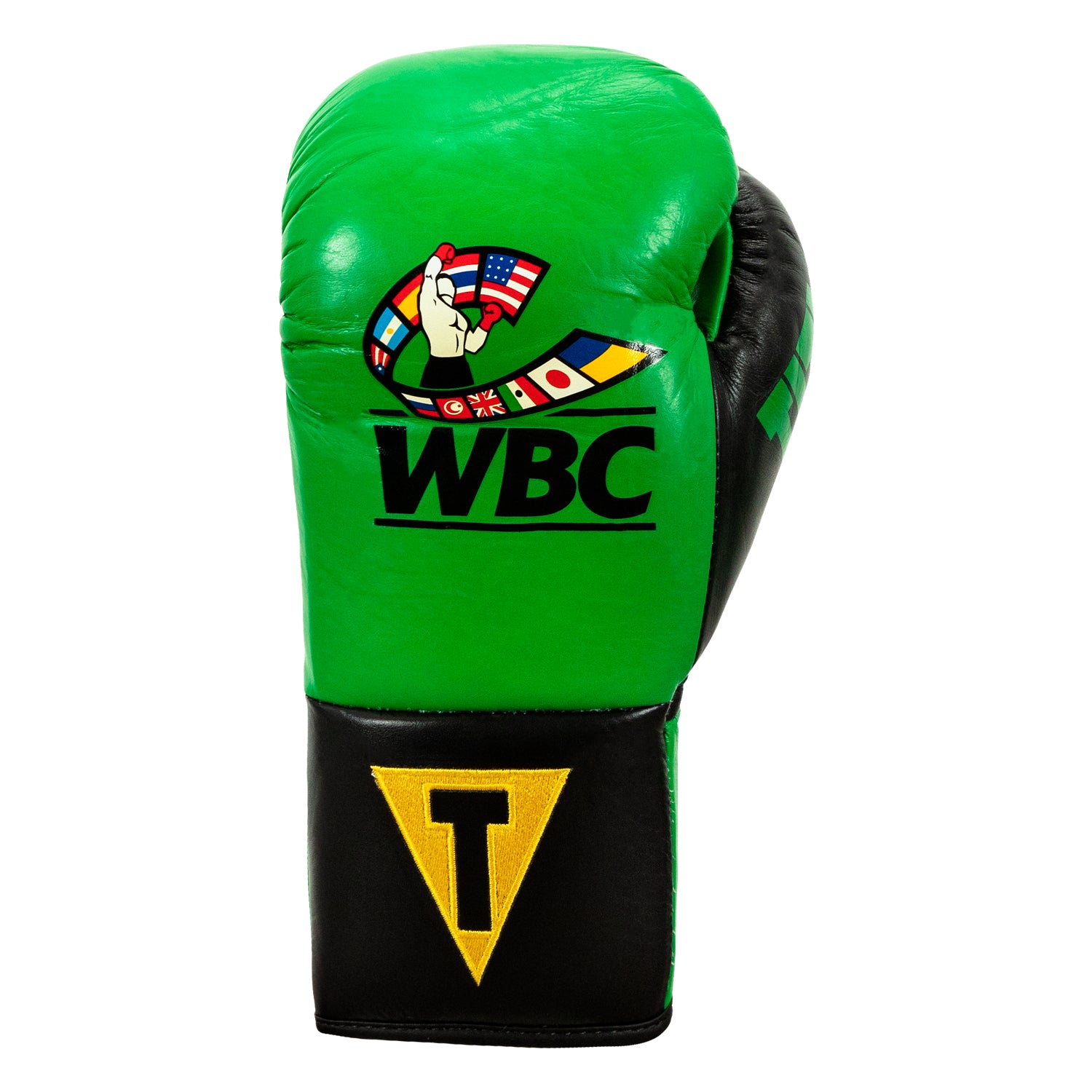 WBC by TITLE Boxing Pro Fight Leather Boxing Gloves - Premium Training & Sparring Gloves for Boxing, MMA & Kickboxing | Ideal for Gym Workouts & Professional Fight Training