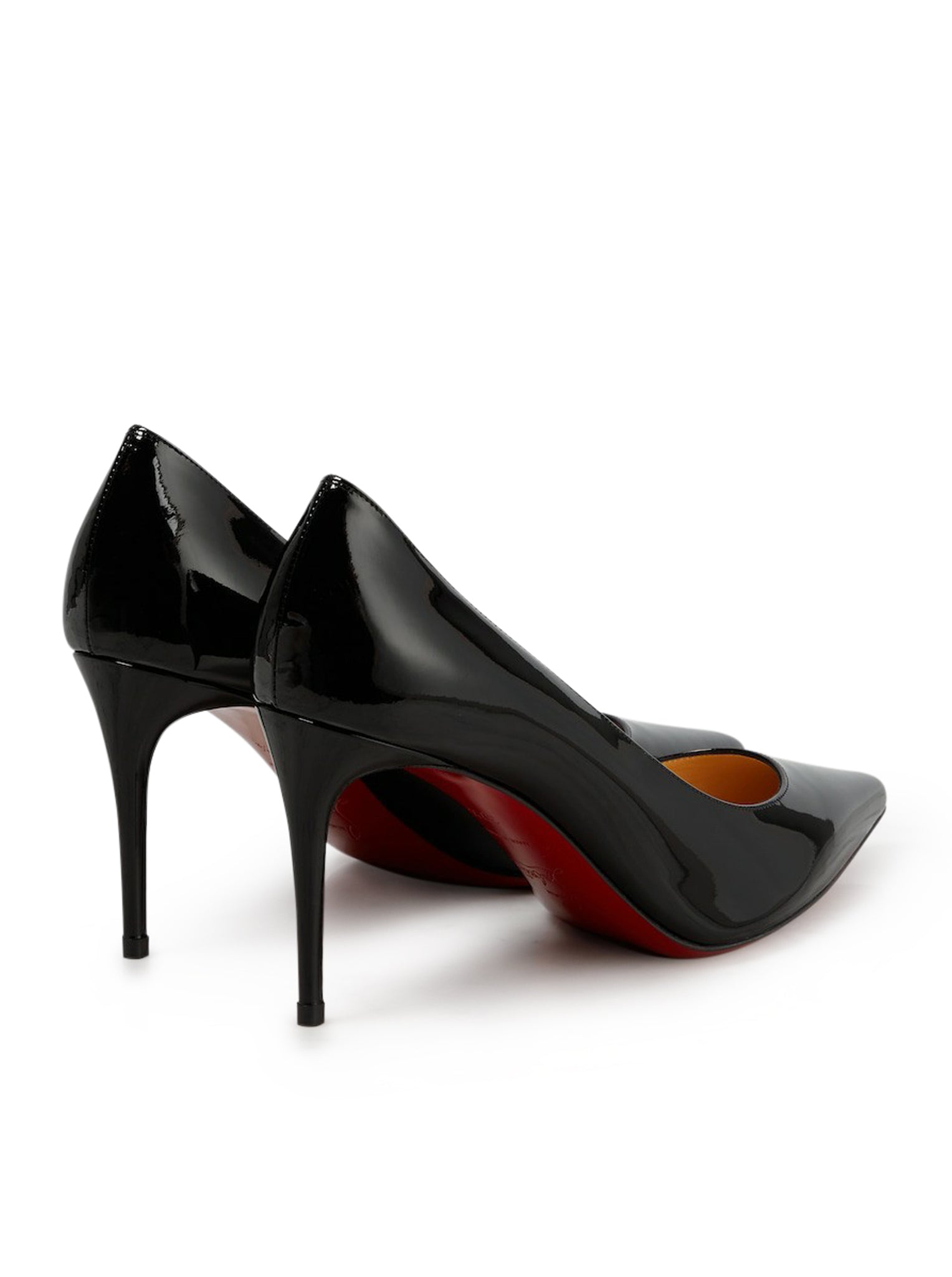 KATE 85 Black Patent Leather High Heel Pumps for Women - Elegant Pointed Toe Dress Shoes for Office, Party & Special Occasions