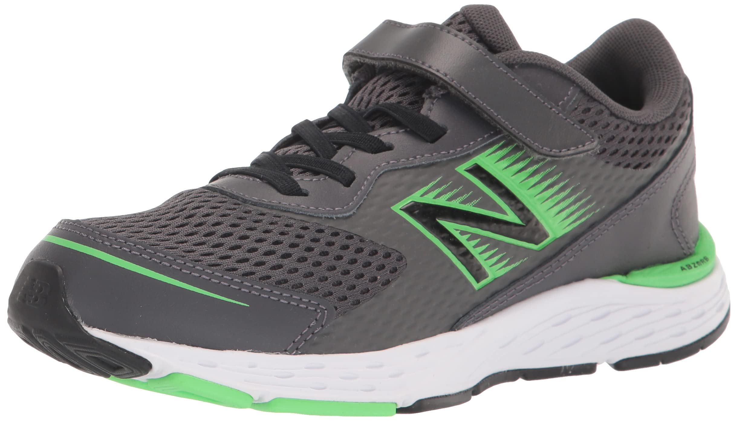 New Balance Kids' 680 V6 Hook and Loop Running Shoes - Lightweight Athletic Sneakers for Boys & Girls - Comfortable Walking & Play Shoes for School, Sports & Everyday Wear