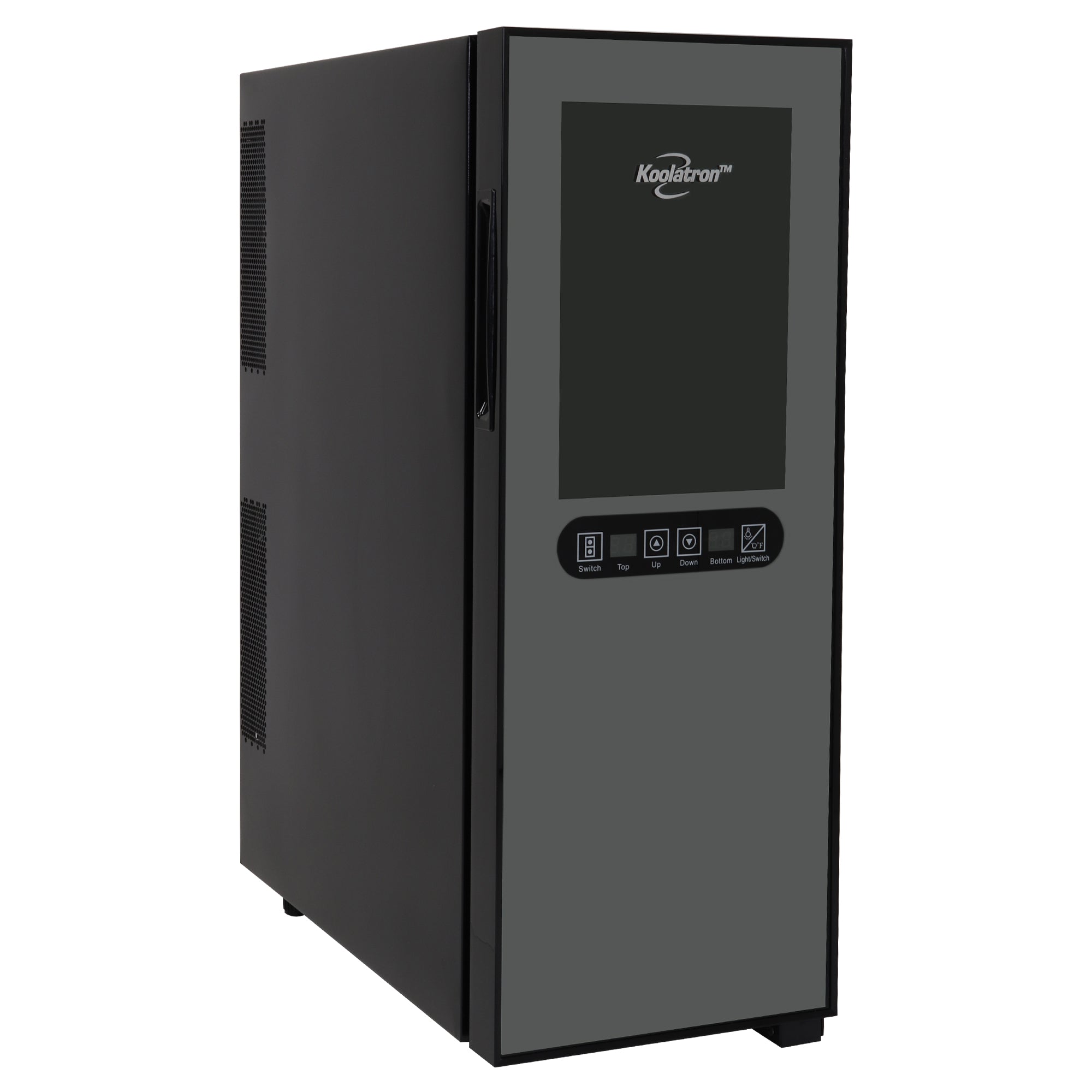 Koolatron 12 Bottle Dual Zone Wine Cooler - Black Thermoelectric Wine Fridge 1.2 cu. ft (33L) Freestanding Wine Cellar for Red, White & Sparkling Wines | Compact Storage Solution for Small Kitchen, Apartment, Condo, RV & Home Bar | Perfect for Entertaining & Wine Preservation