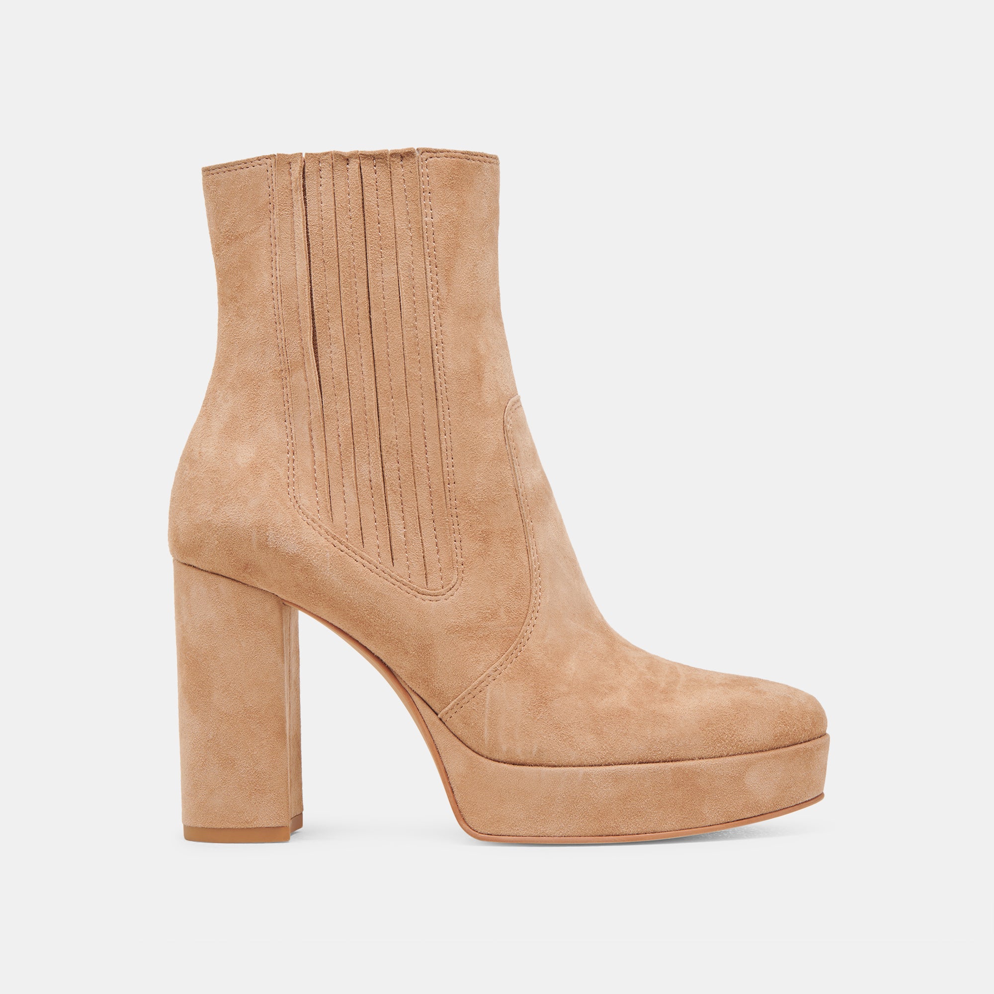 CINNY BOOTS Women's Camel Suede Ankle Boots - Comfortable & Stylish Fall Fashion for Casual Outings & Work