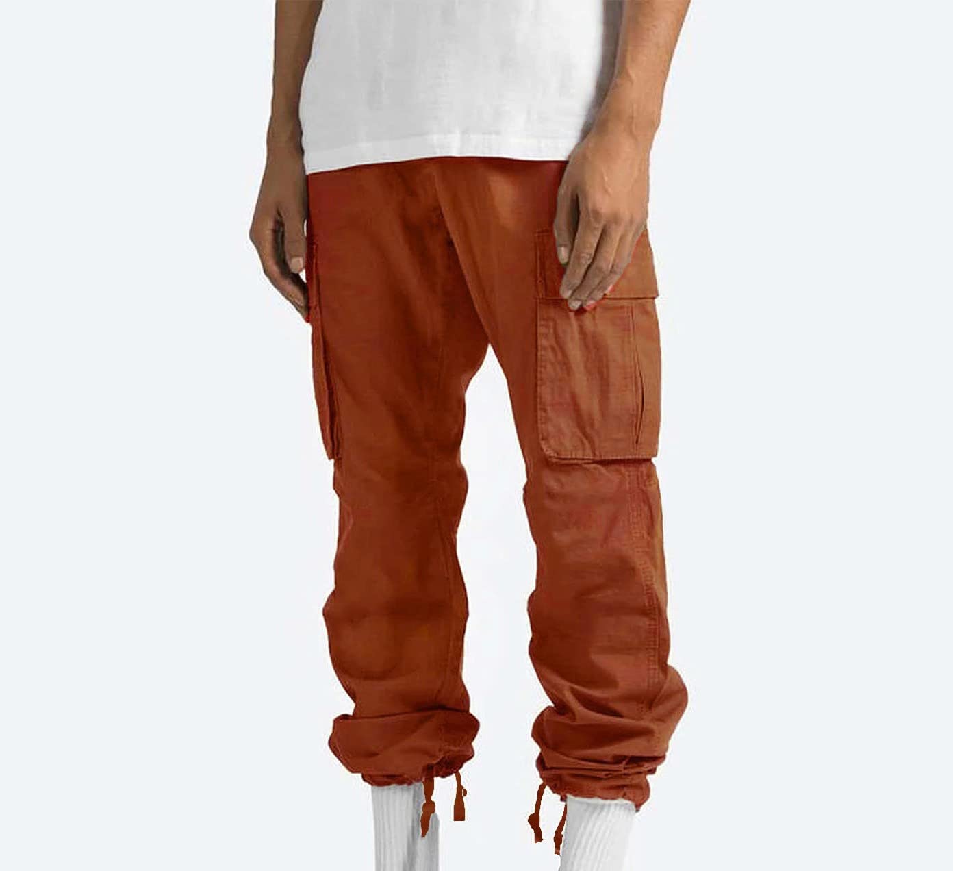 Men's Jogging Cargo Pants with Multiple Pockets - Lightweight Loose Fit Outdoor Hiking & Military Tactical Trousers for Casual Wear, Running & Travel