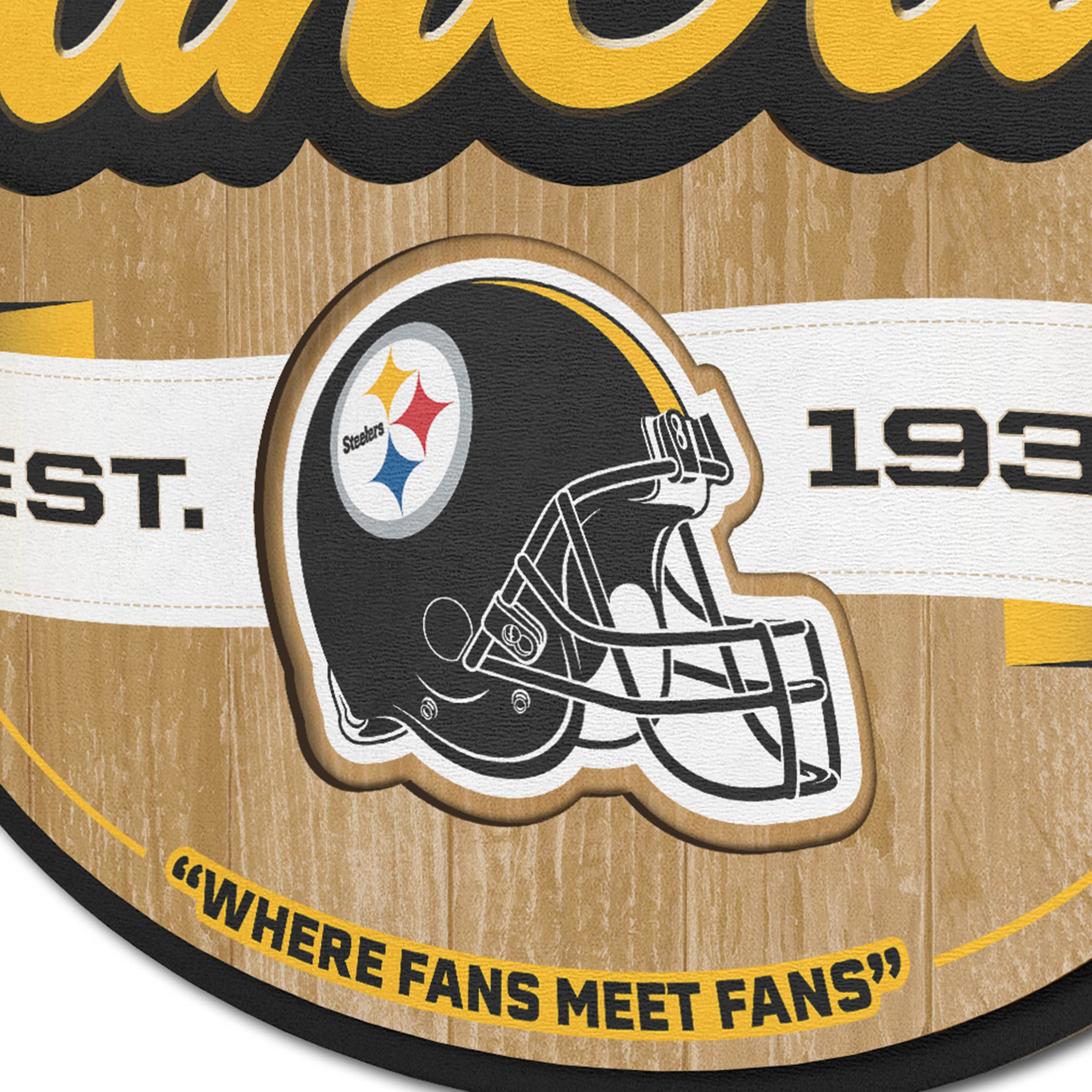 YouTheFan NFL Team Logo Metal Sign - Premium Wall Decor for Football Fans, Man Cave, Game Room & Sports Bar Decorations - Perfect Gift for NFL Lovers