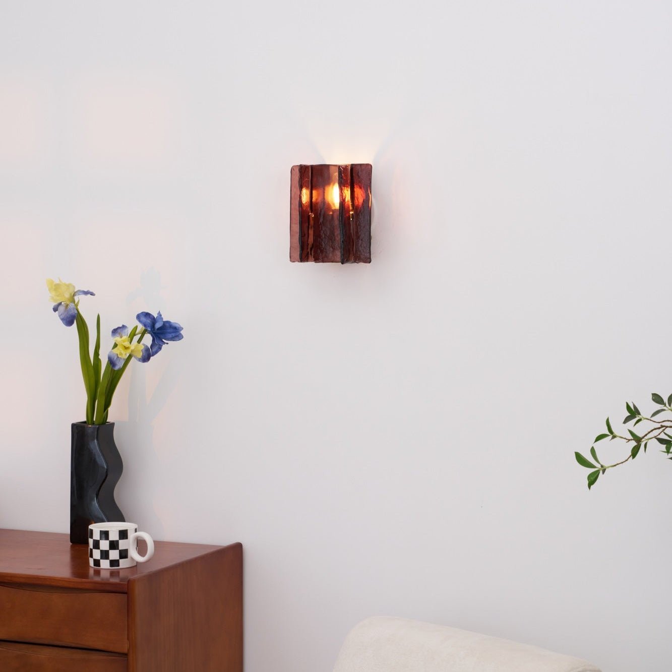 Blason Plug-in Wall Sconce Light - Modern LED Wall Lamp for Bedroom, Living Room, and Hallway - Energy Efficient Indoor Lighting Fixture