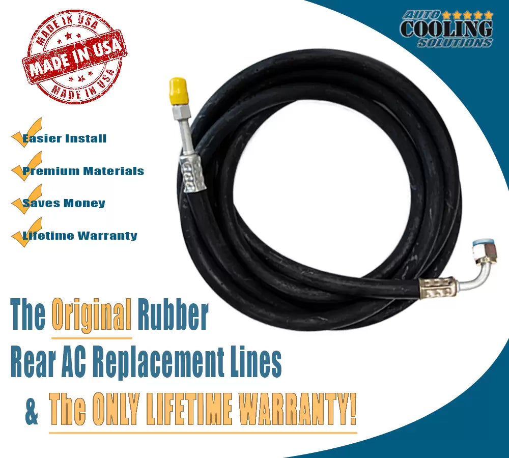 95-00 Chevy Suburban, GMC Yukon, Cadillac Escalade, Chevy Tahoe Rear AC High Side Line Replacement Part - Perfect for AC System Repairs & Maintenance