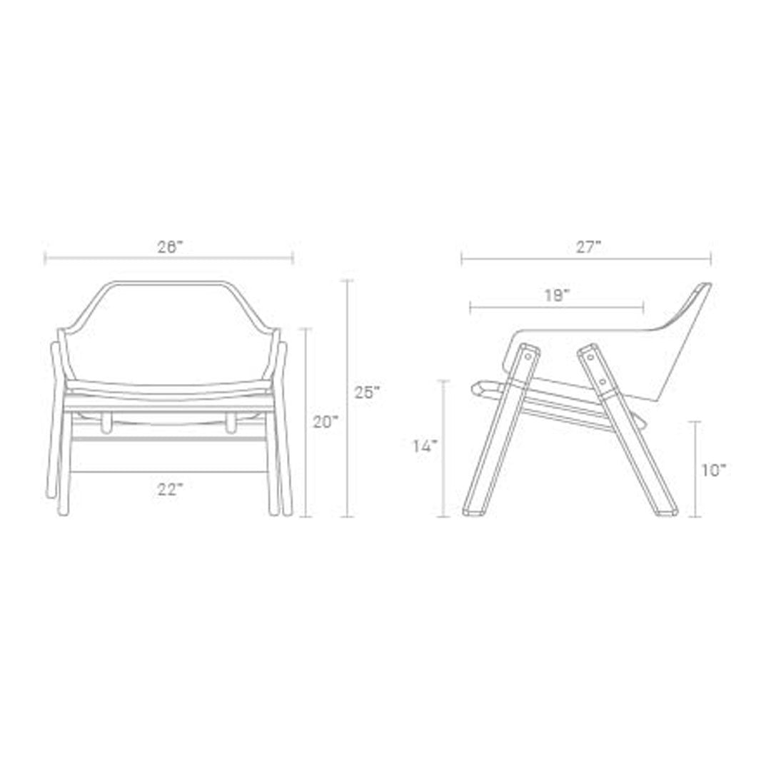 Modern Clutch Lounge Chair - Ergonomic Design for Living Room, Bedroom & Office - Comfortable & Stylish Home Decor