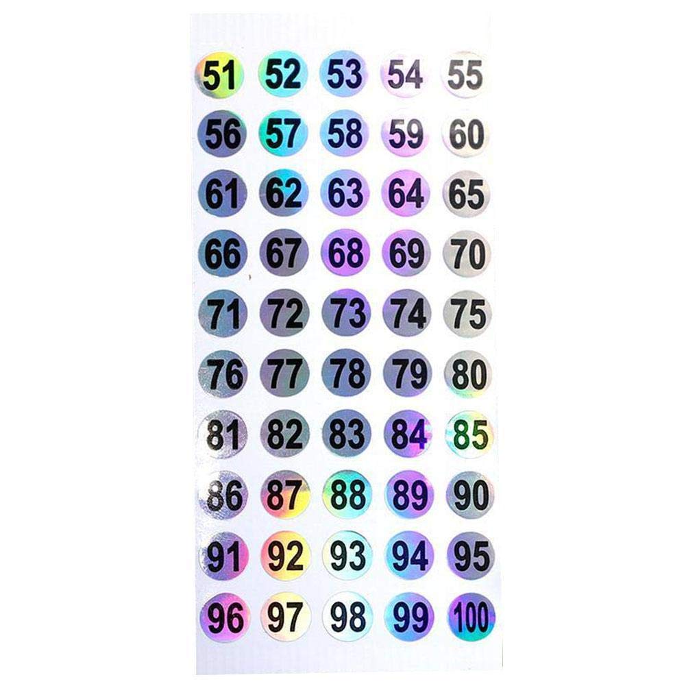 1-200 Number Nail Decal Stickers - Self-Adhesive Nail Polish Bottle & Cup Labels - Fun Fingernail Stickers for Kids & DIY Beauty Supplies - Perfect for Salon, Home Manicures & Nail Art Design