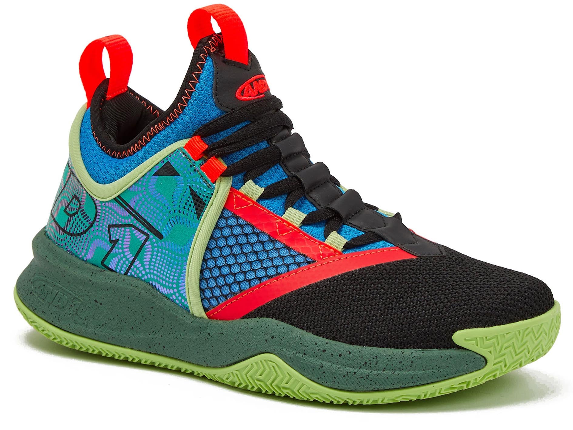 And1 Kids Charge Basketball Shoes - Lightweight & Durable for Boys & Girls - Perfect for Indoor & Outdoor Court Play - AD90114BKBM
