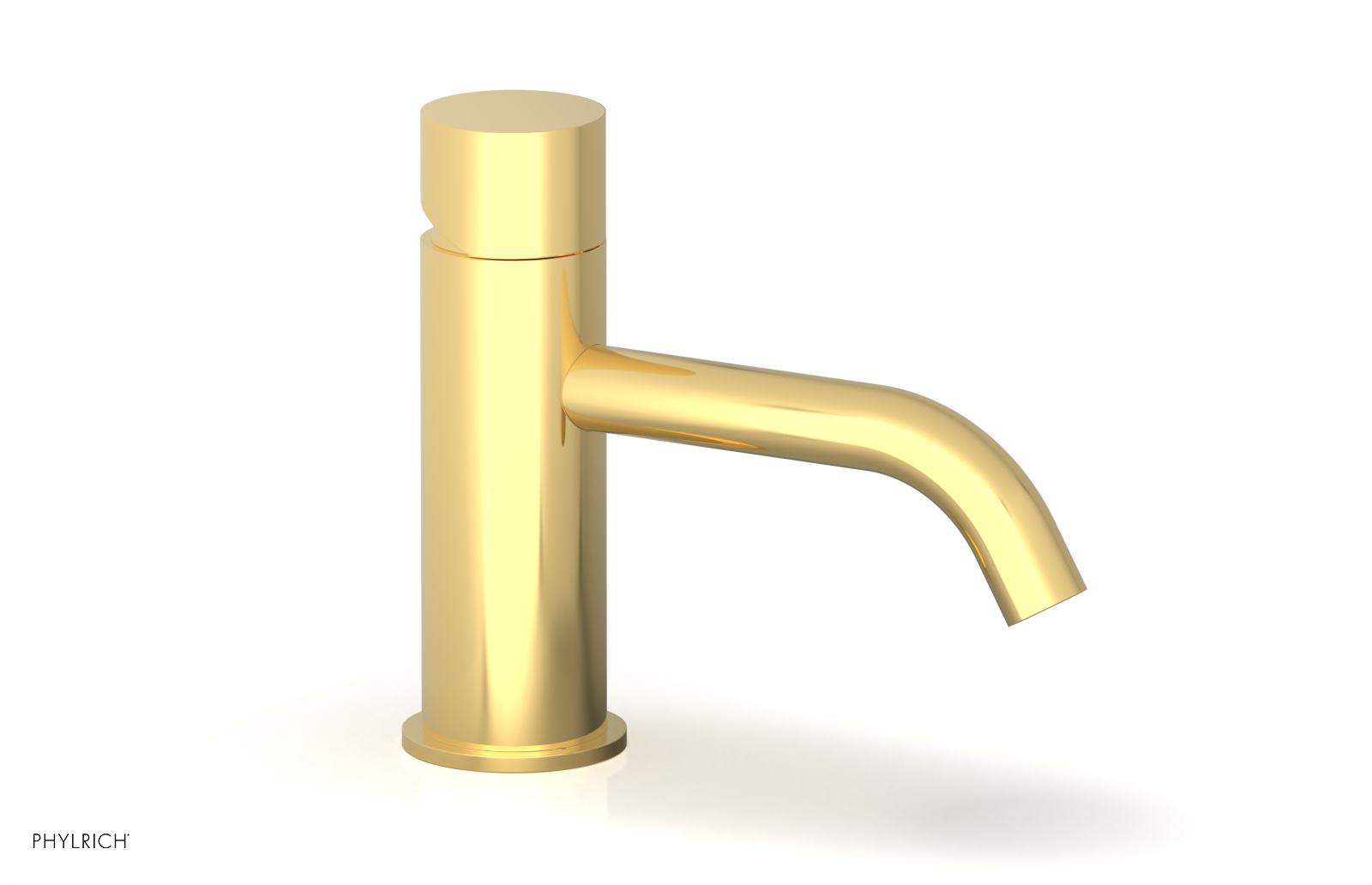 BASIC II 6 Single Hole Bathroom Sink Faucet with Smooth Handle - Model 230 07 6 - Perfect for Modern Vanities & Powder Rooms