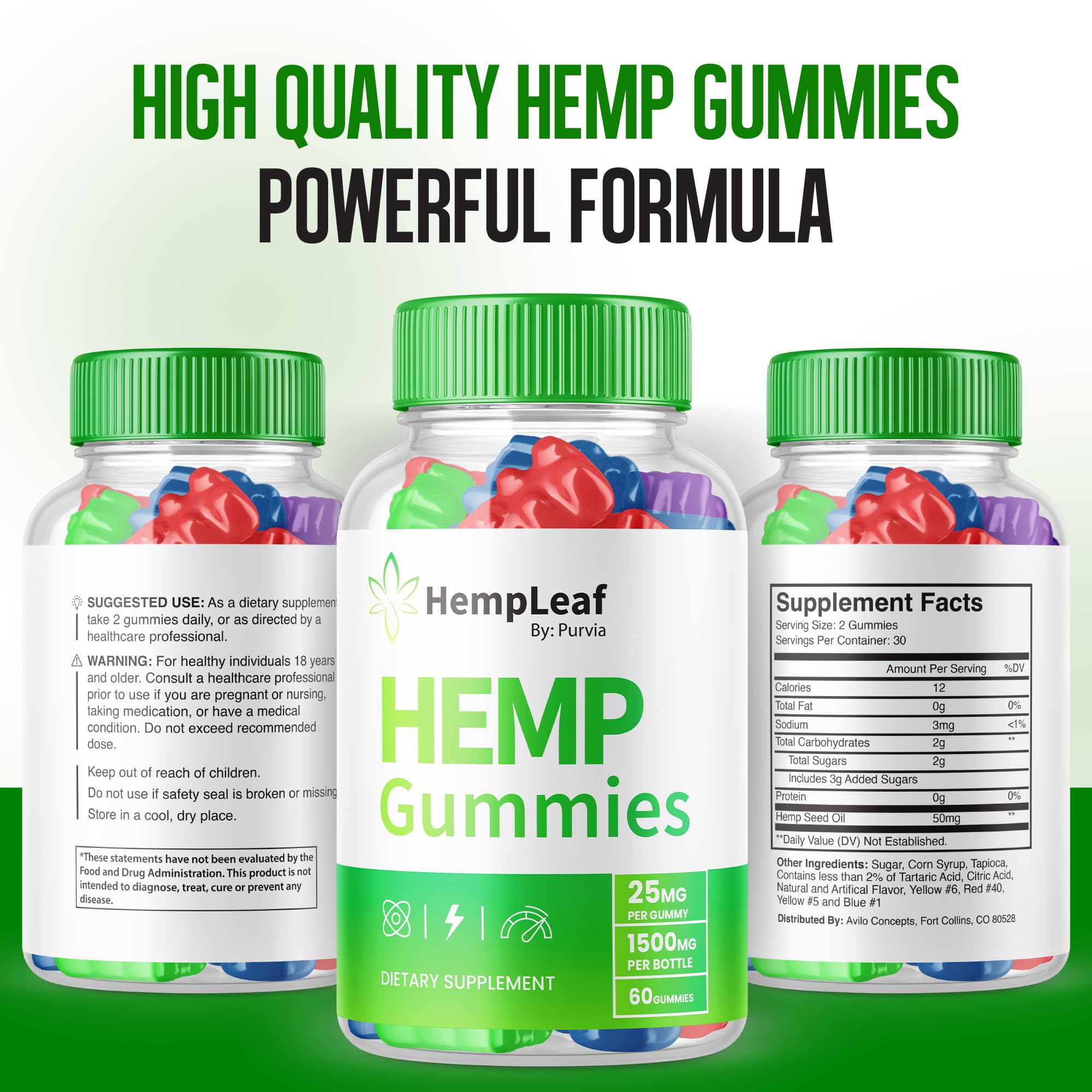 (3 Pack) Premium Hemp Leaf Gummies with Hemp Extract - Official Formula, Advanced Strength Zen Performance Blend, Maximum Strength 180 Gummies for Stress Relief & Relaxation - Perfect for Daily Wellness, Yoga & Meditation Support
