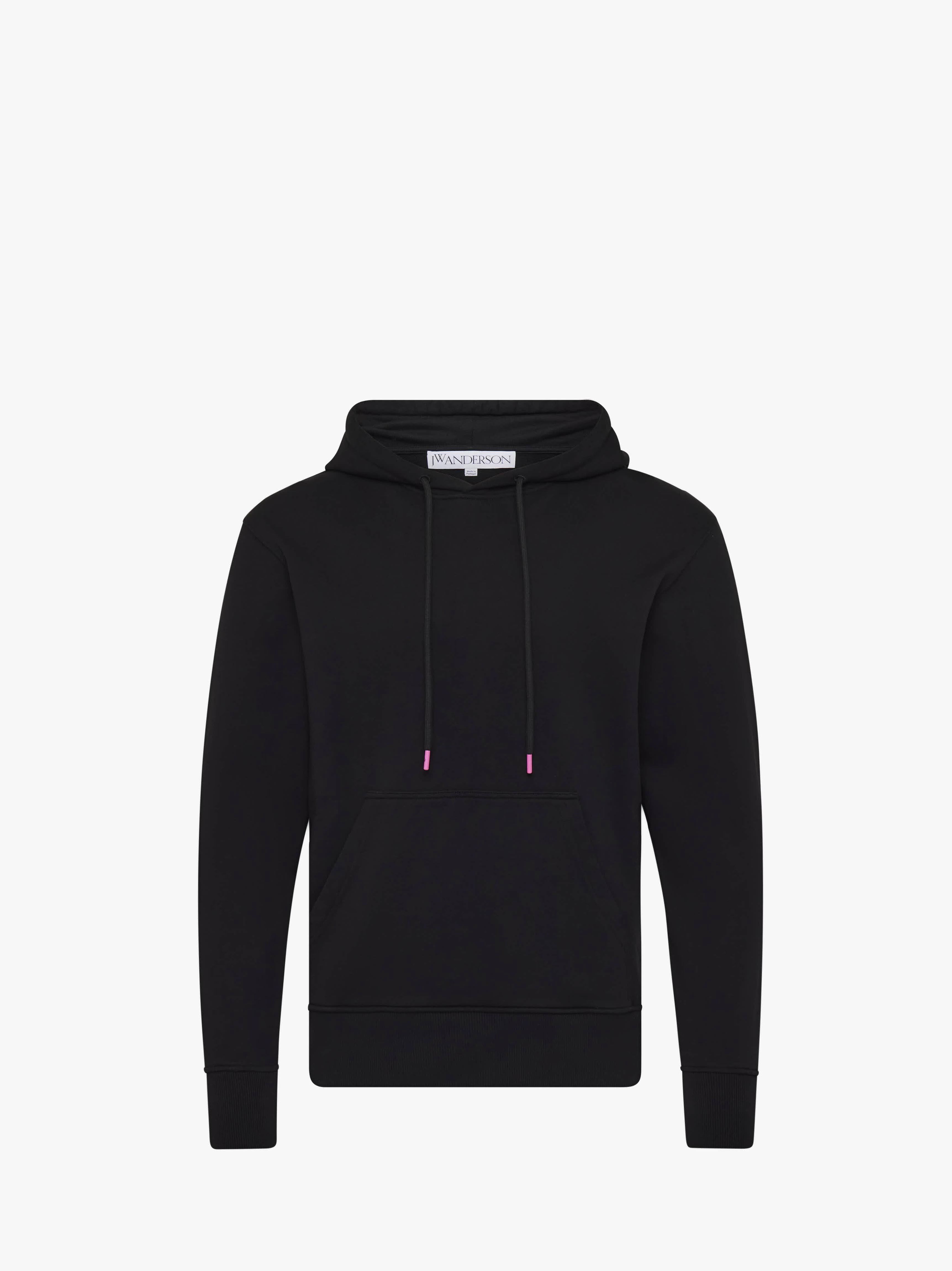 JW0222PG1632 Lace Back Panel Hoodie for Women - Black | Trendy Oversized Sweatshirt with Unique Lace Detail | Perfect for Casual Wear, Street Style & Layering