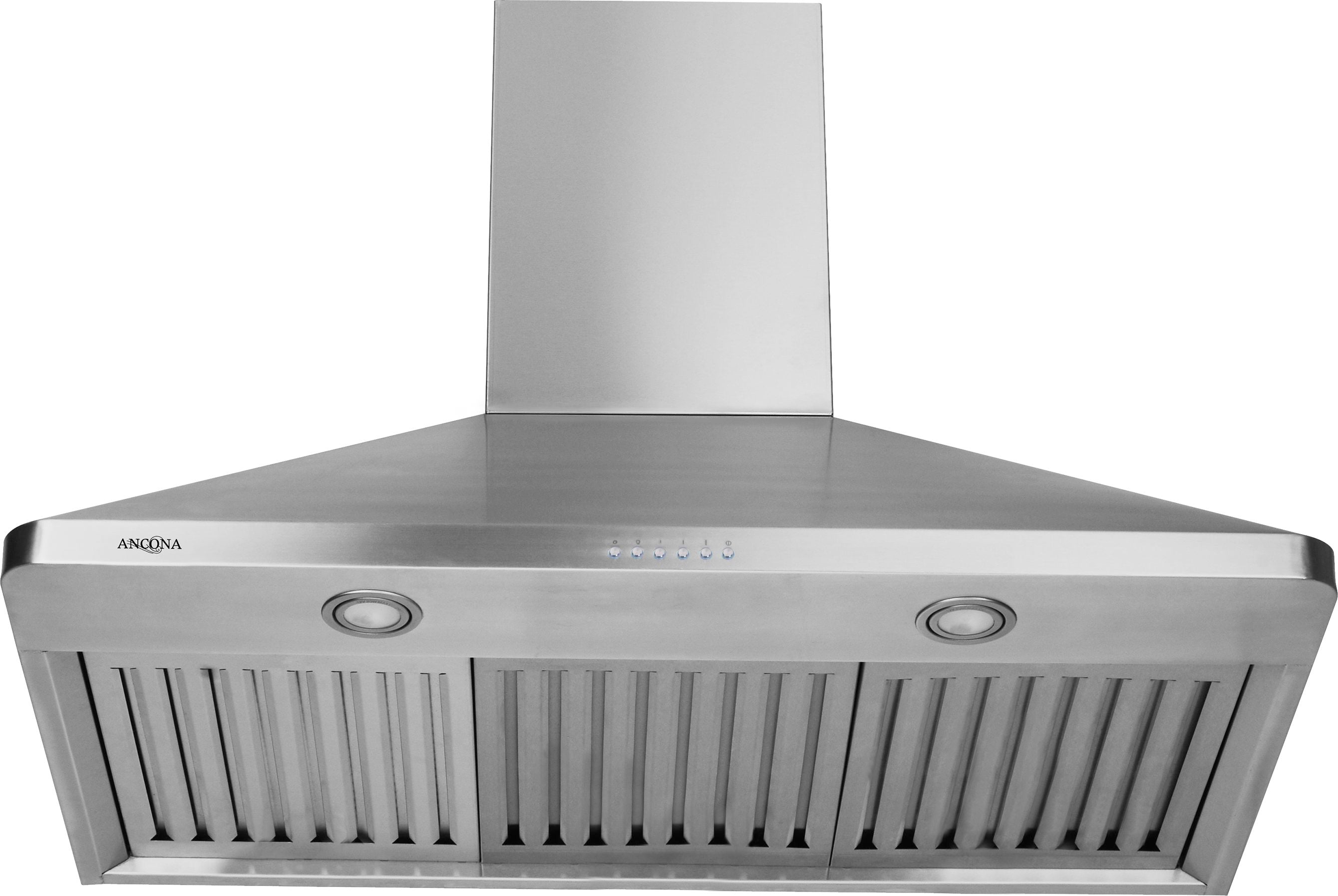Wall Chef LED 36 Inch 600 CFM Ducted Wall Mount Range Hood - Powerful Kitchen Ventilation for Gas Stoves & Cooking Areas - Perfect for Modern Homes & Restaurants