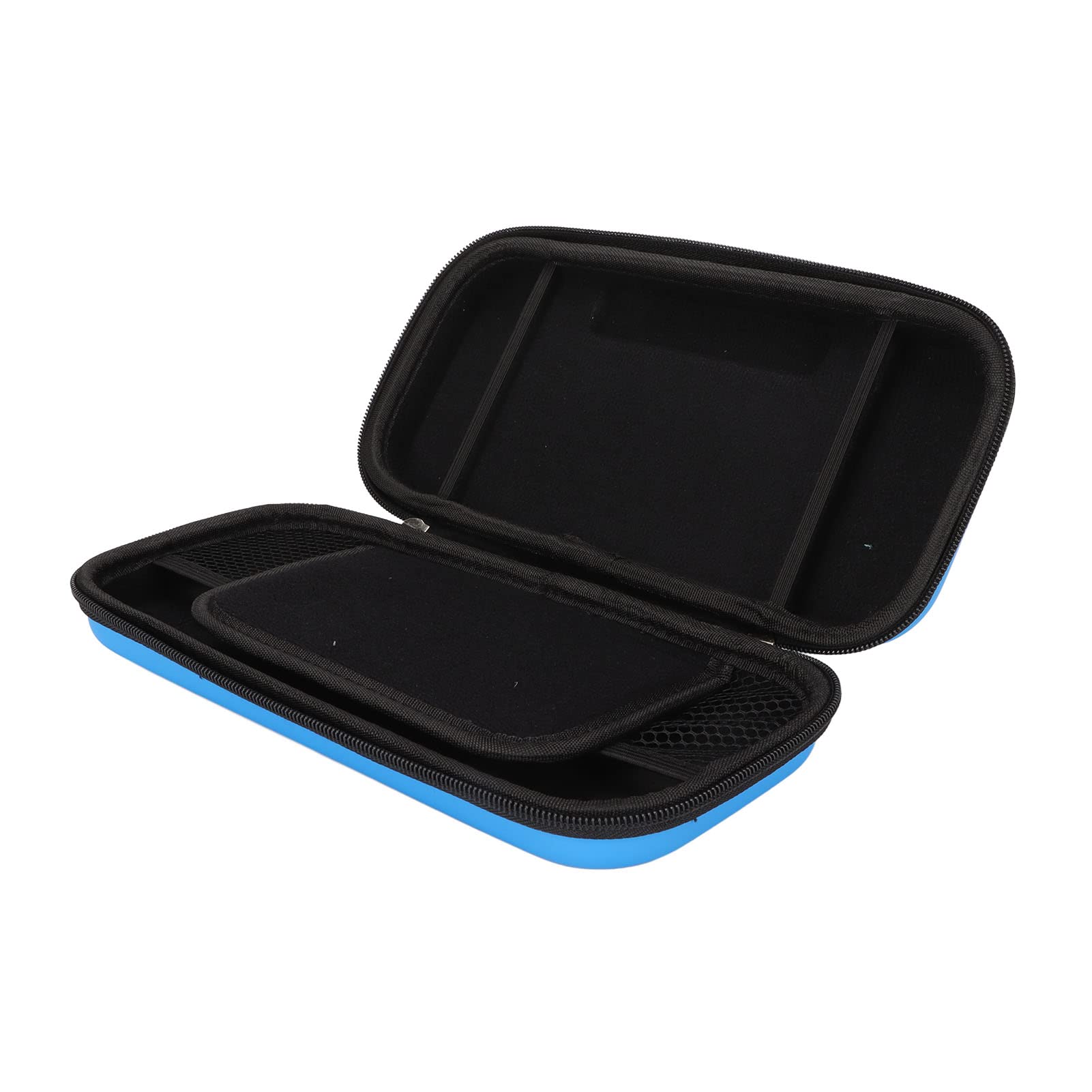 Durable Double Zipper Shockproof Scratch-Resistant Storage Bag for Host - Portable & Lightweight - Perfect for Travel, Camping, and Office Organization (Blue)