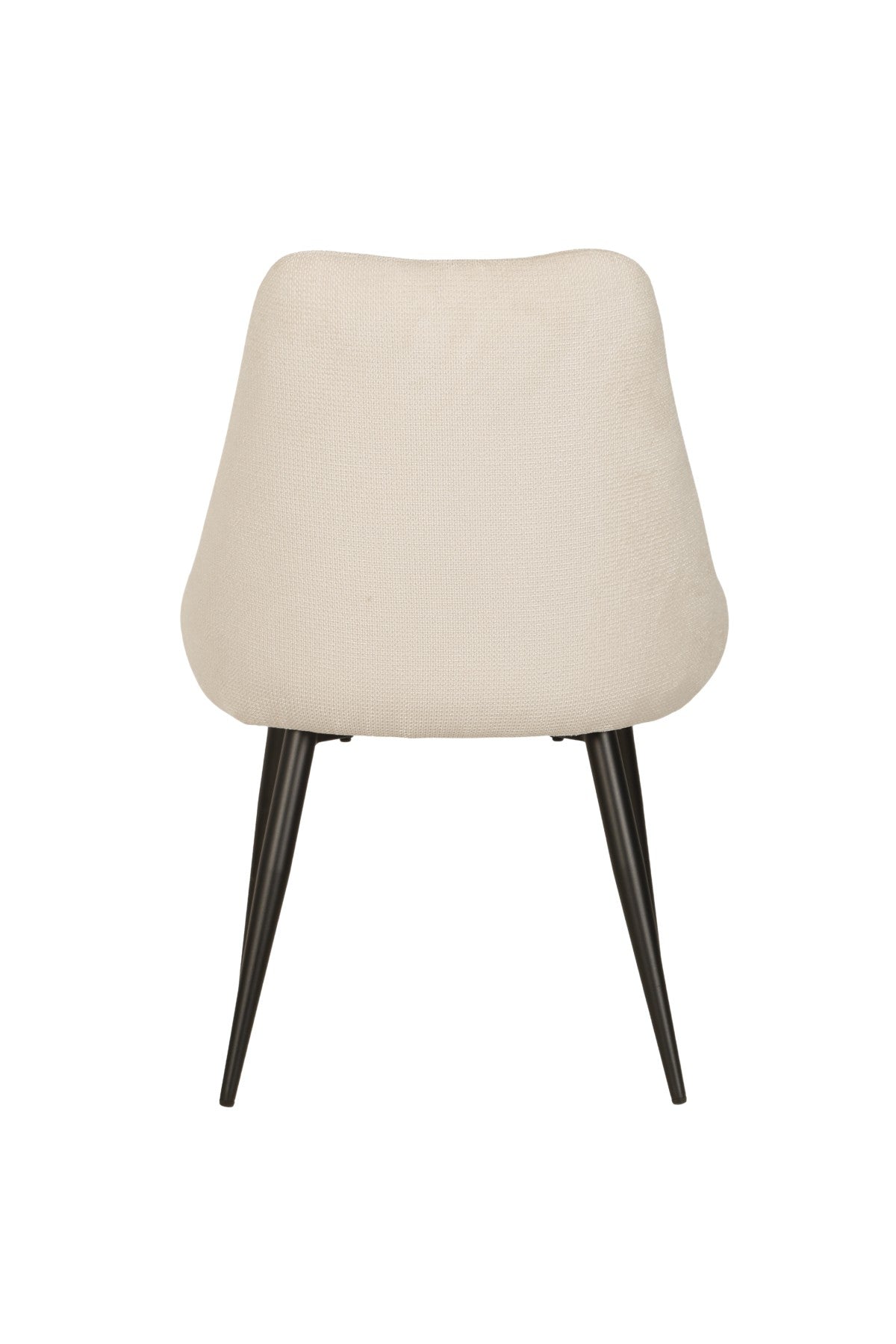Modern Beige Dining Chairs Set of 2 - Comfortable Upholstered Kitchen Chairs with Wooden Legs - Perfect for Dining Room, Kitchen, Breakfast Nook & Small Spaces