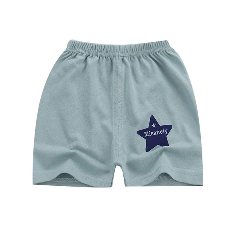 Boys' Elastic Waist Cotton Shorts - Comfortable Pull-On Toddler Summer Shorts for Active Play & Outdoor Adventures