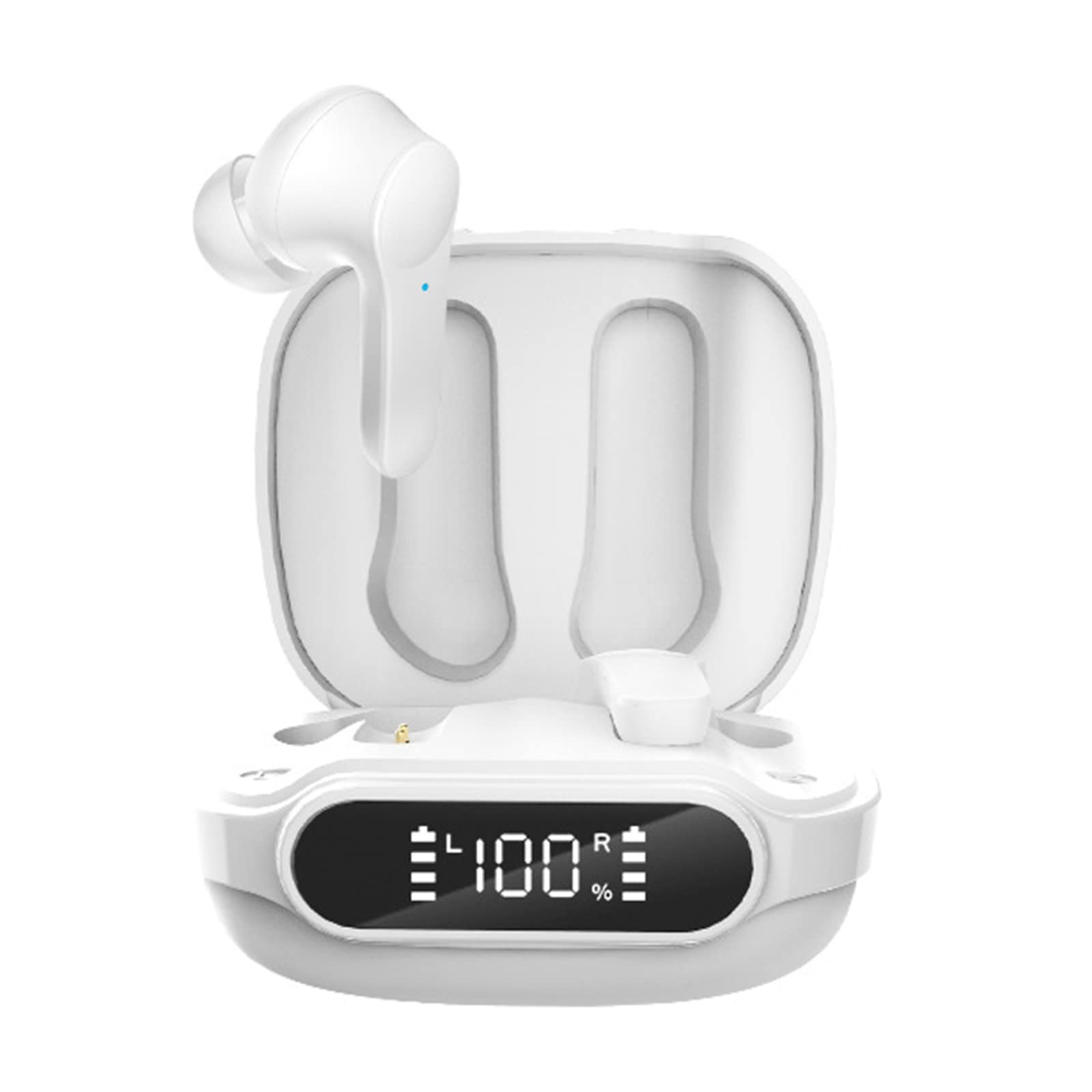**Wireless Earbuds Bluetooth 5.1 with Charging Case, Hi-Fi Stereo In-Ear Headphones with Built-in Mic for Running, Gym, Work & Travel – Sweatproof & Noise Cancelling**