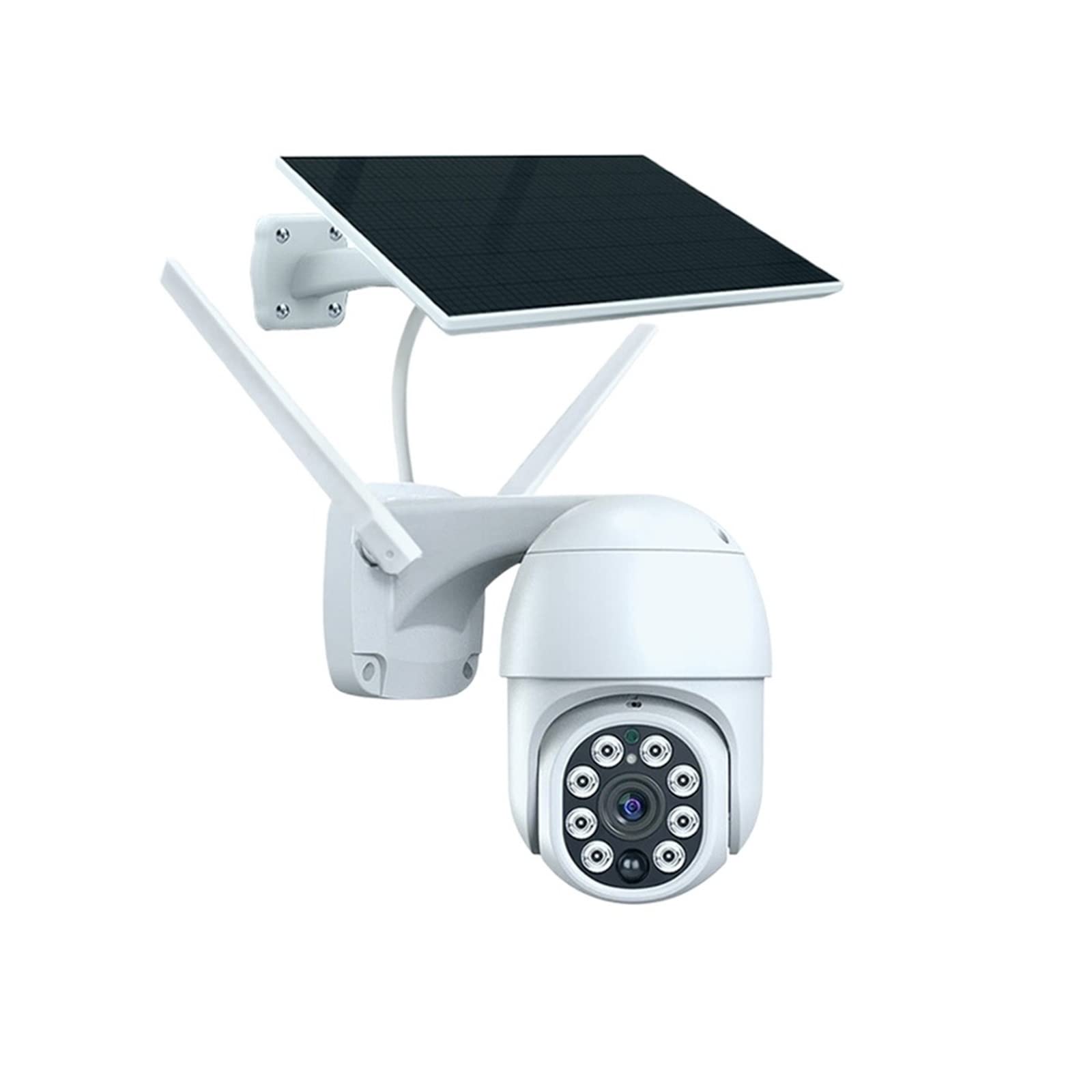 MZZYG 3MP Solar Security Camera Outdoor Wireless WiFi, 10400mAh Battery, Auto Tracking, 5W Solar Panel, IP Surveillance Camera with Night Vision & 128GB Storage - Ideal for Home Security, Yard Monitoring, and Property Protection