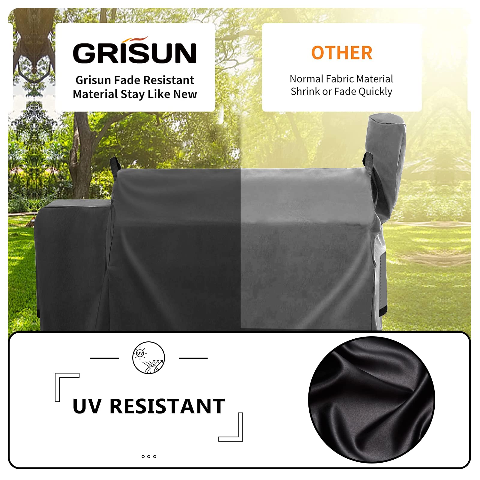Waterproof Grill Cover for Traeger Pro 34, Pro 780, Texas Elite 34, Eastwood 34 & Z Grills 700/550/600/600D - Heavy Duty BBQ Smoker Cover with Anti-Fade Fabric - Perfect for Outdoor Cooking, Backyard Grilling & Patio Protection