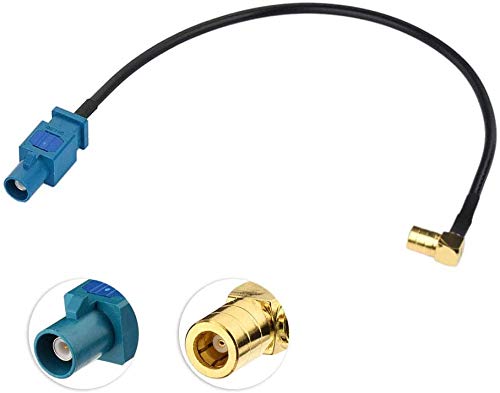 Bingfu 6-Inch Fakra Z Male to SMB Plug Coaxial Pigtail Cable - Vehicle Car Truck SUV Satellite Radio Antenna Adapter Converter - Compatible with Sirius XM Satellite Radio Stereo Receiver Tuner - Perfect for Car Audio Upgrades & Satellite Radio Installation