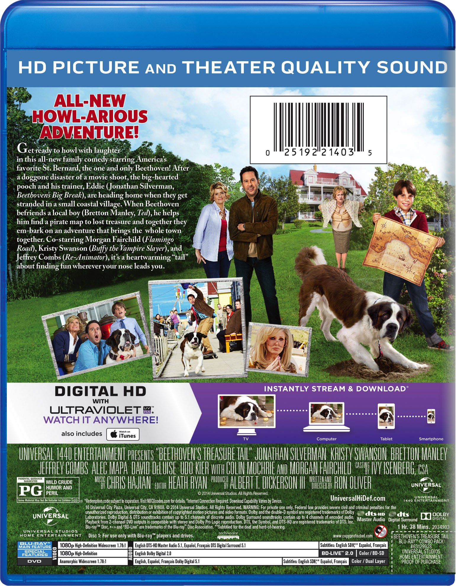 Beethoven's Treasure Tail Blu-ray | Family Comedy Movie | Fun Movie Night for Kids & Adults