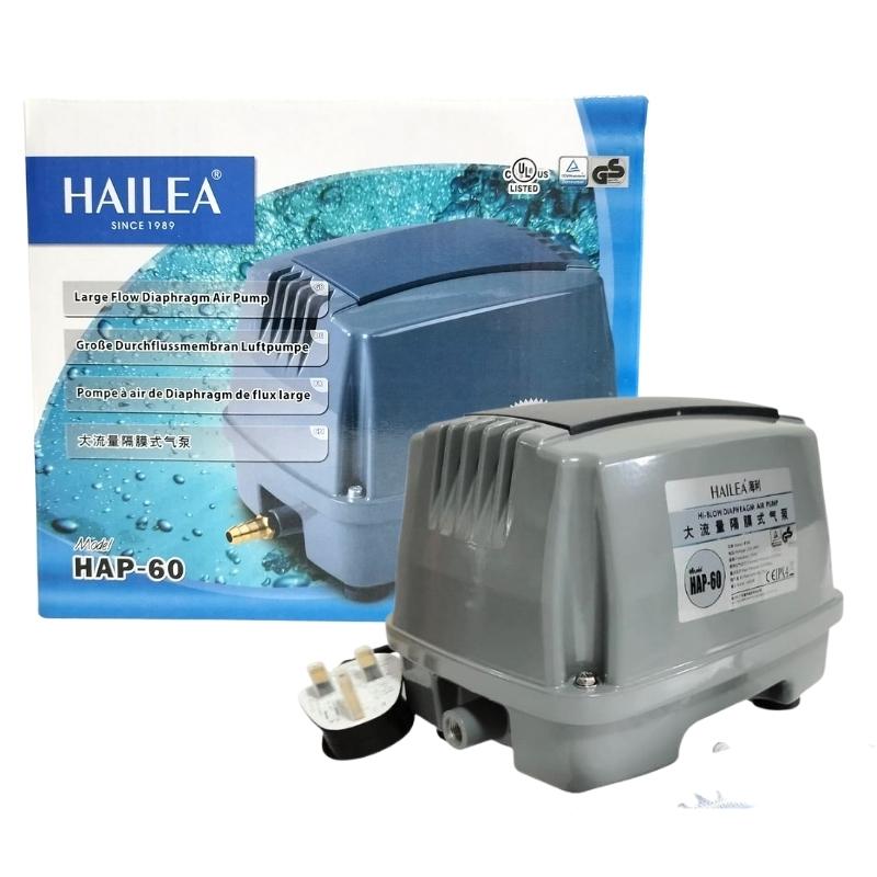 HAILEA HAP Series High Performance Air Pump - 60L/min to 120L/min Flow Rate with 3 Pin Plug for Aquariums, Fish Tanks & Hydroponic Systems