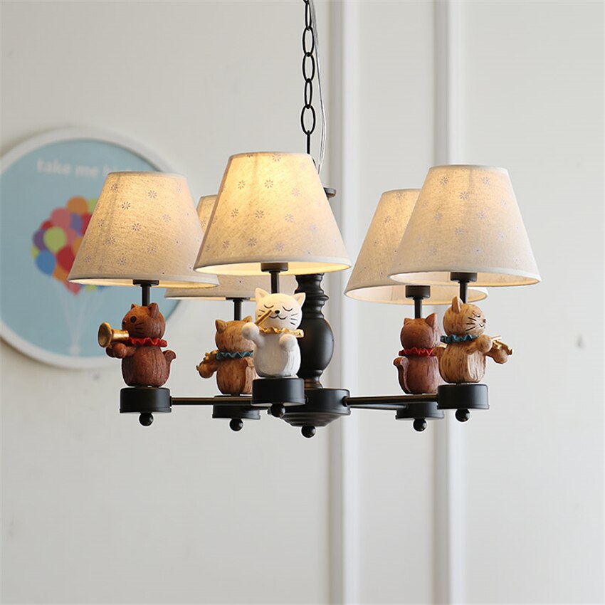 Elegant Kitty Chandelier - Crystal Cat-Themed Ceiling Light Fixture for Bedroom, Nursery & Playroom Decor | Whimsical Lighting for Cat Lovers & Kids Rooms