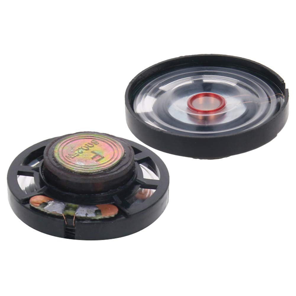 Fielect 10Pcs 29mm Round DIY Magnetic Speaker 0.25W 8 Ohm Internal Magnet Loudspeaker Replacement - Perfect for Mini Audio Projects, DIY Electronics, and Speaker Repair